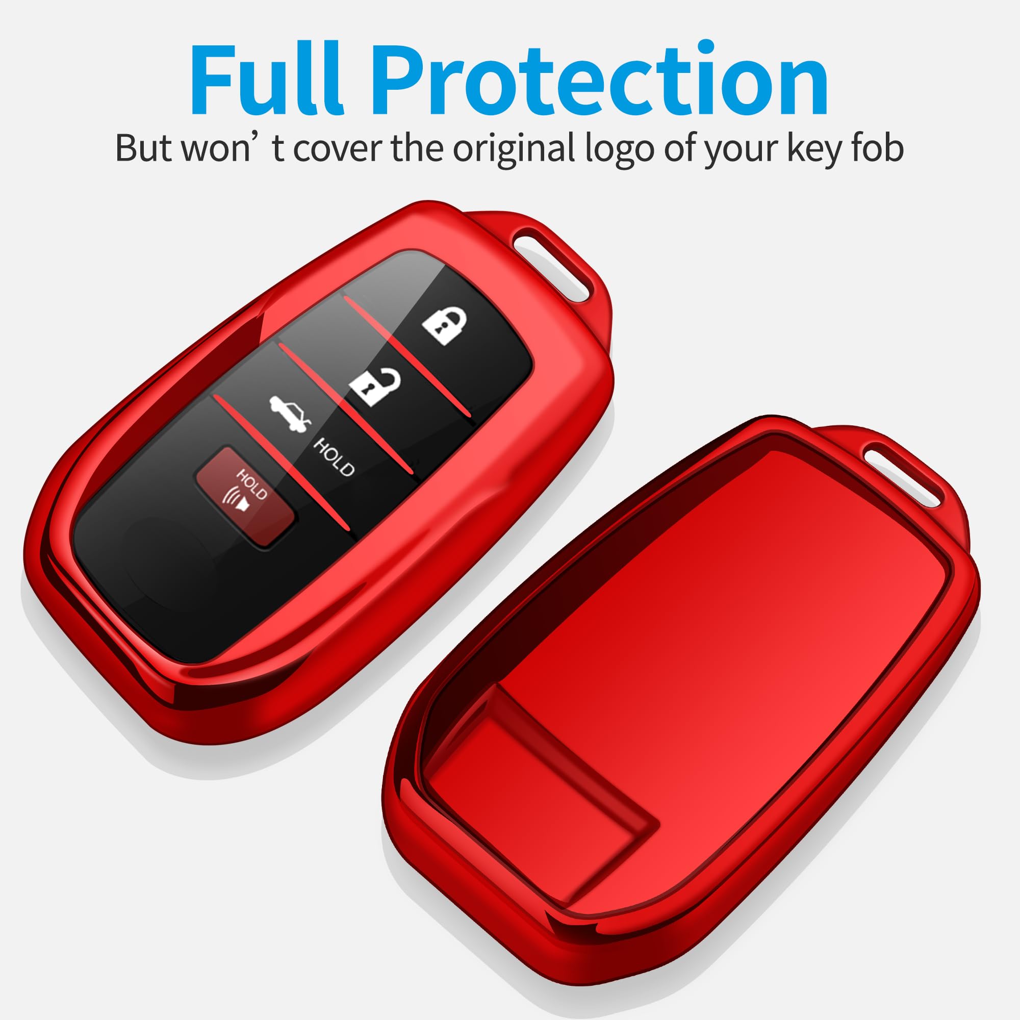 Tukellen For Toyota Key Fob Cover Soft Key Shell Case For 2025 Camry 2019-2025 Land Cruiser,2021-2025 Sienna Venza Hilux Fortune