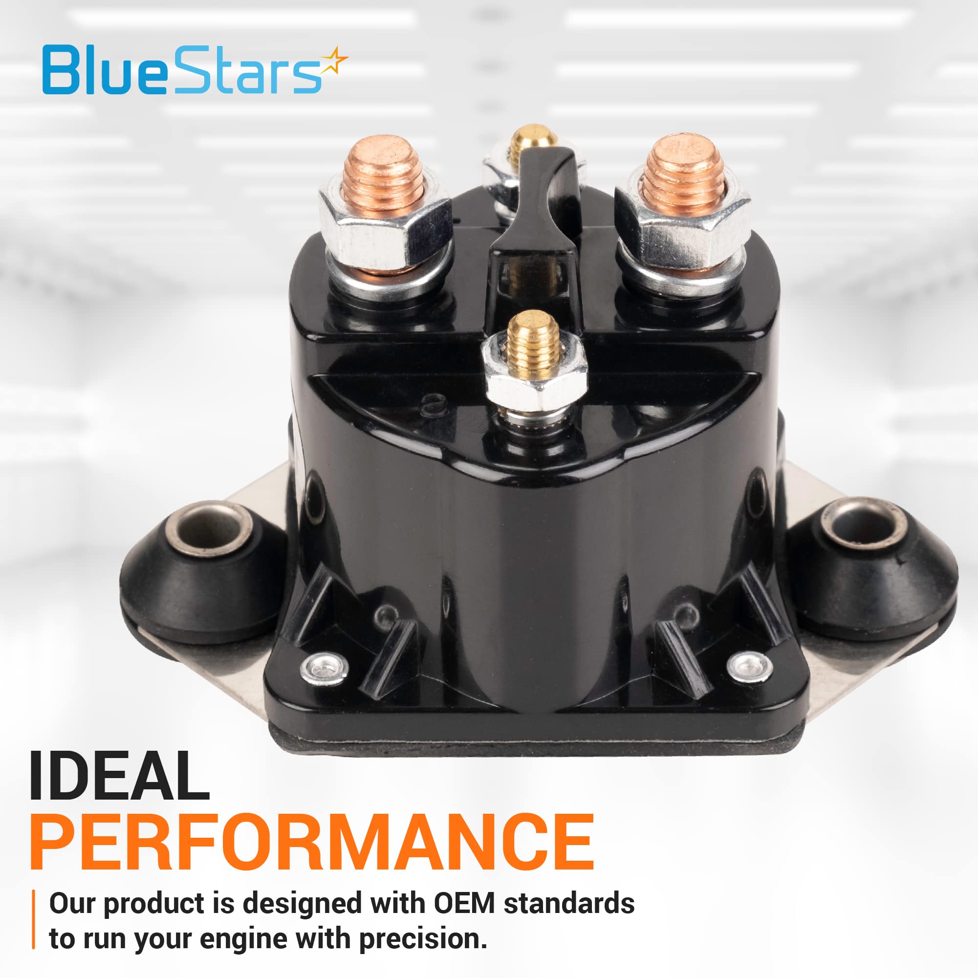 BlueStars 12V Starter Solenoid Relay 89-817109A3 89-817109A2 89-817109A1 - for Mercury Marine Outboard 40 50 75 90 120 V135 V225
