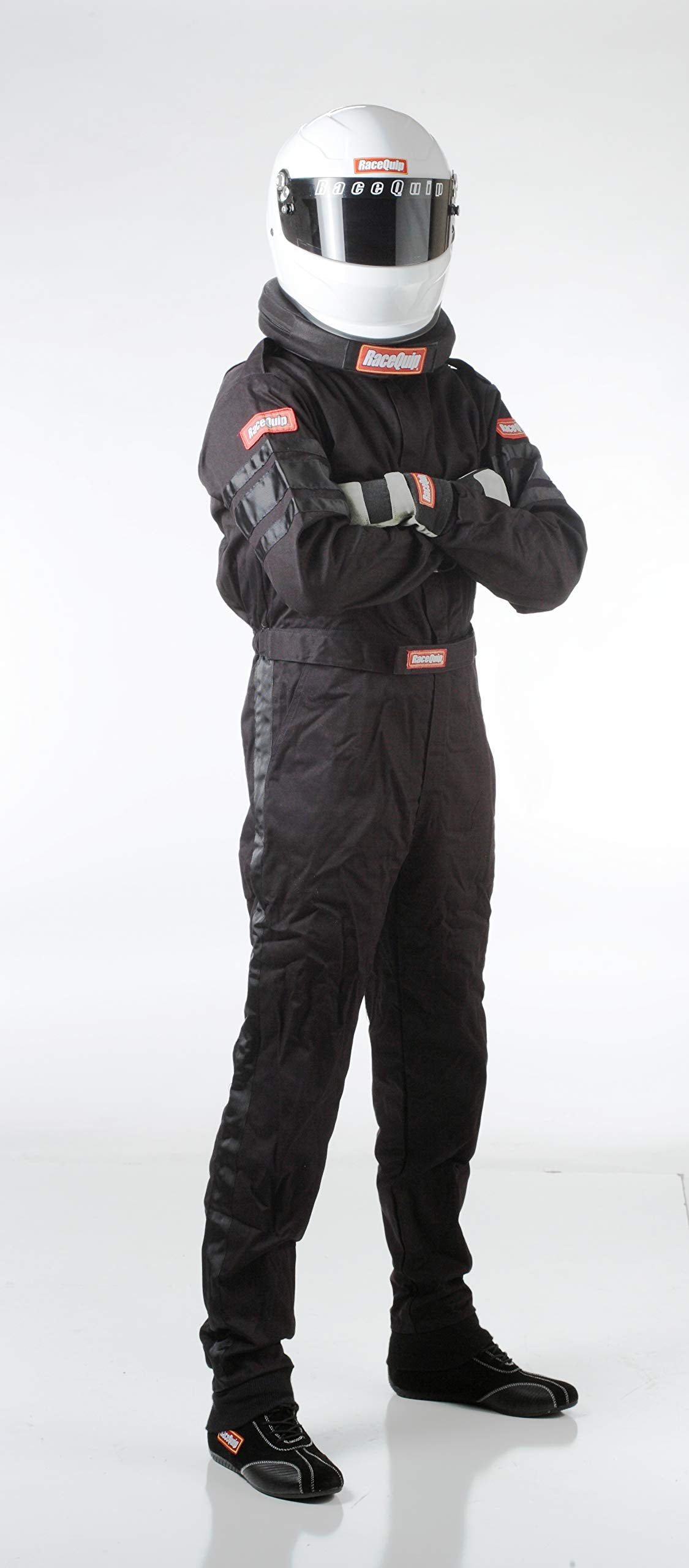 Racequip Racing Driver Fire Suit One Piece Single Layer Sfi 3.2A/ 1 Black 2X-Large 110007