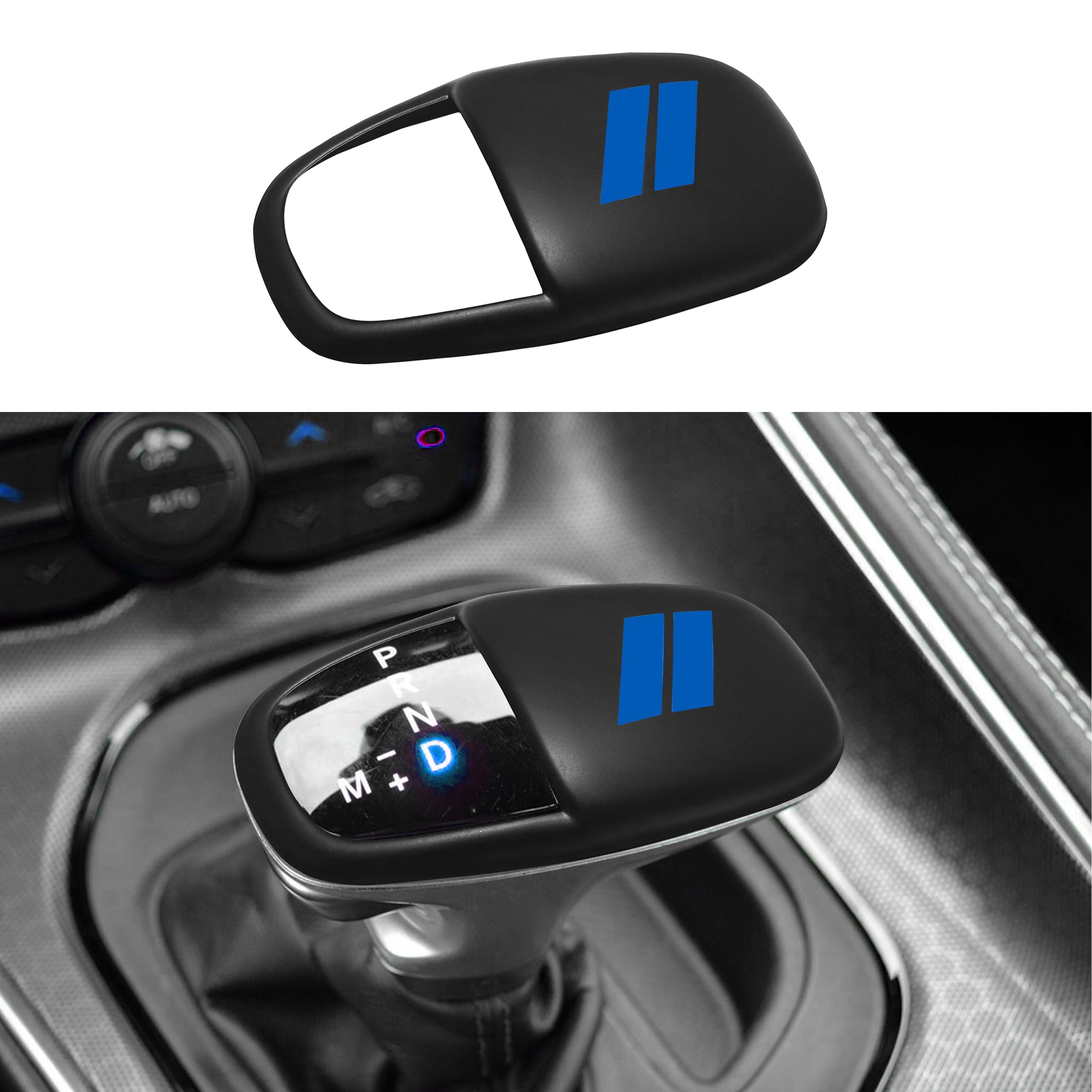 Senshine Gear Shift Knob Head Cover Trim For Dodge Charger Challenger Accessories 2015-2023 2024 Durango 2016-2025 Abs Interior