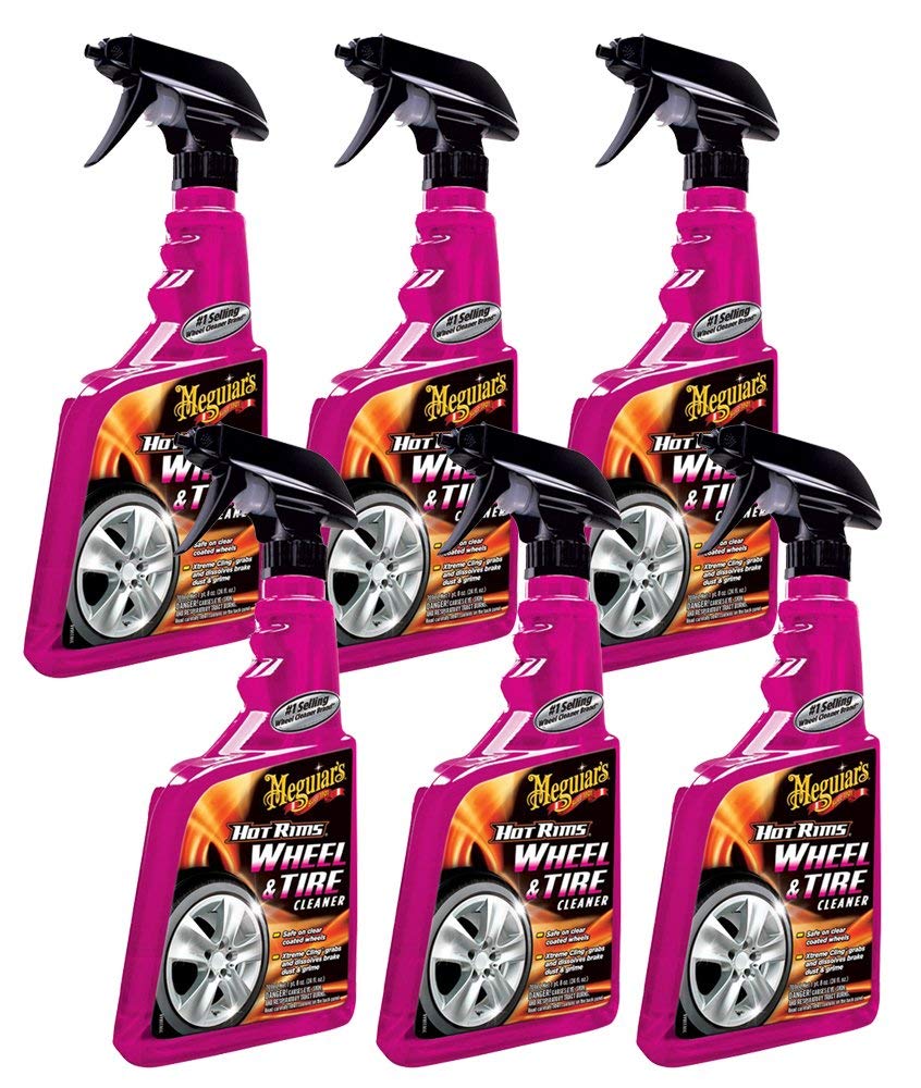 Meguiars Hot Rims Wheel & Tire Cleaner (24 oz) - 6 Pack