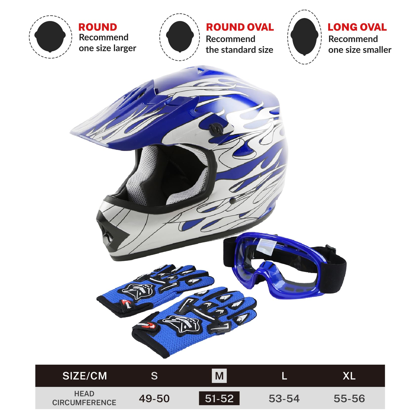 Tct-Motorparts Dot Youth Kids Motocross Atv Four Wheeler Riding Racing Helmets Offroad Street Dirt Bike Go-Kart Bmx Mx Full Face