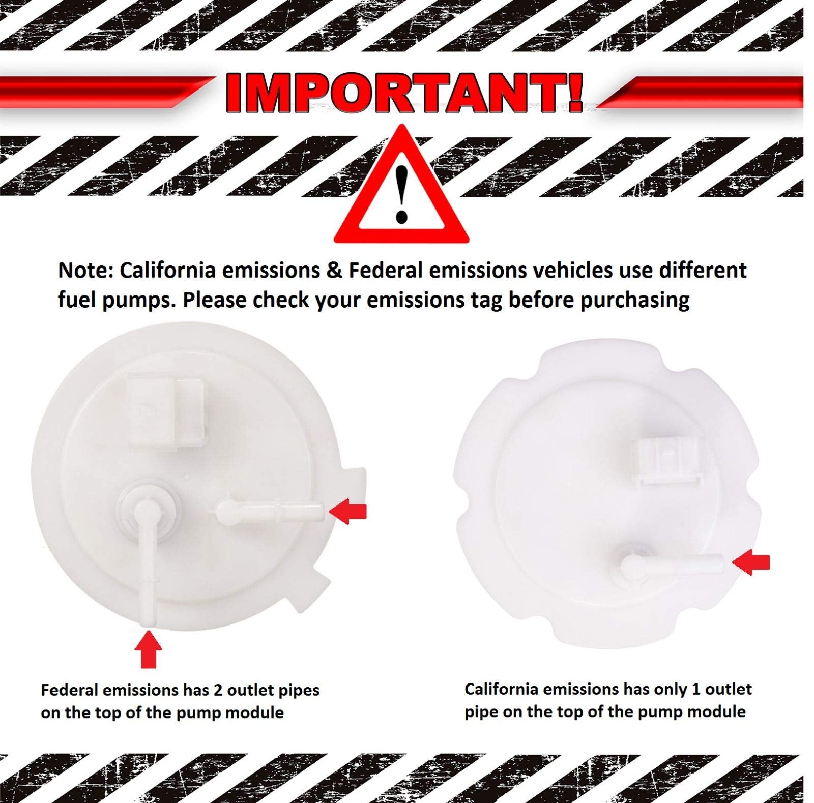 Trq Fuel Pump Module Assembly Compatible With 2004-2006 Nissan Altima
