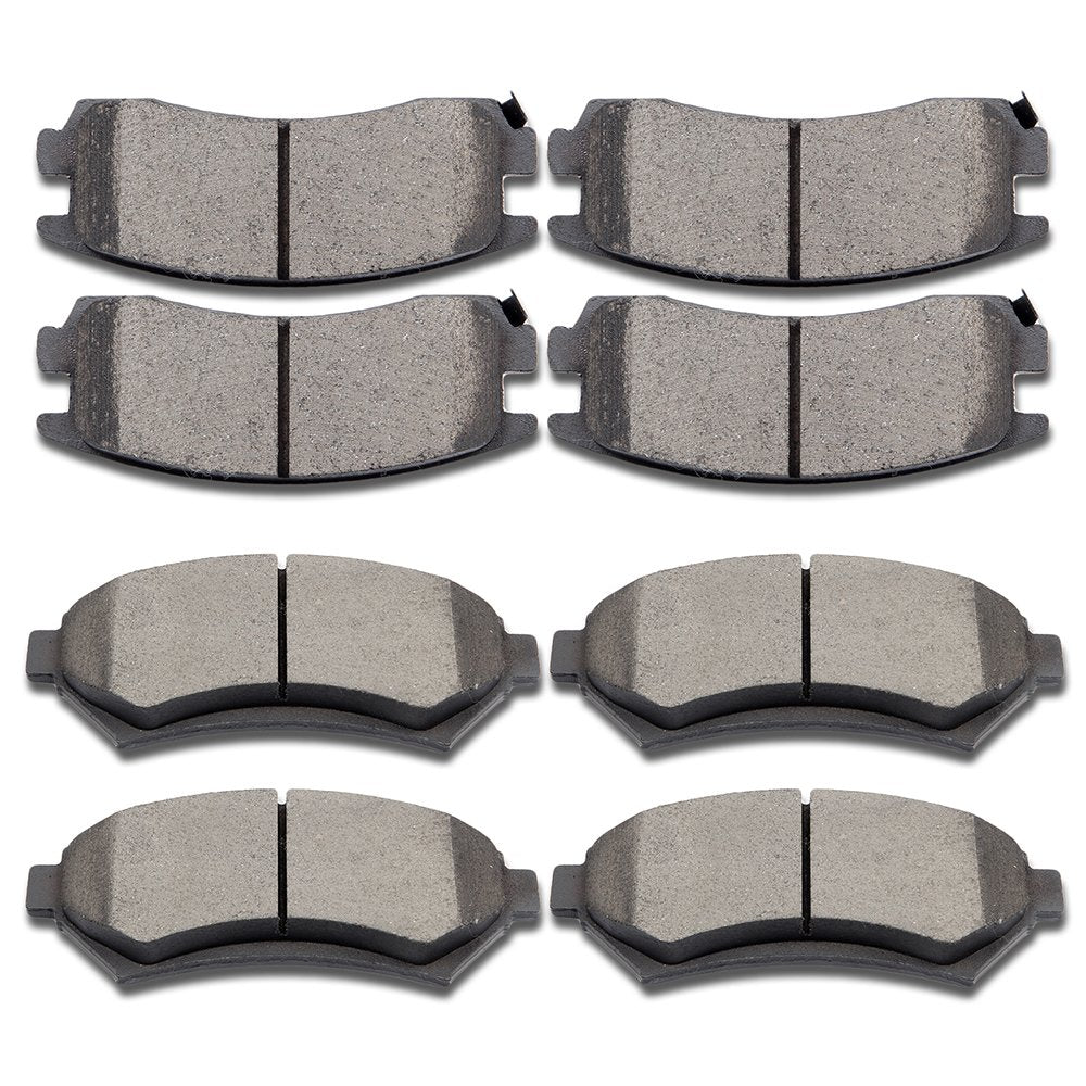 Cciyu D699 D714 Ceramic Front Rear Disc Brake Pad Set For Buick Century/Lesabre/Regal/Riviera/Park Avenue,For Cadillac Deville/E