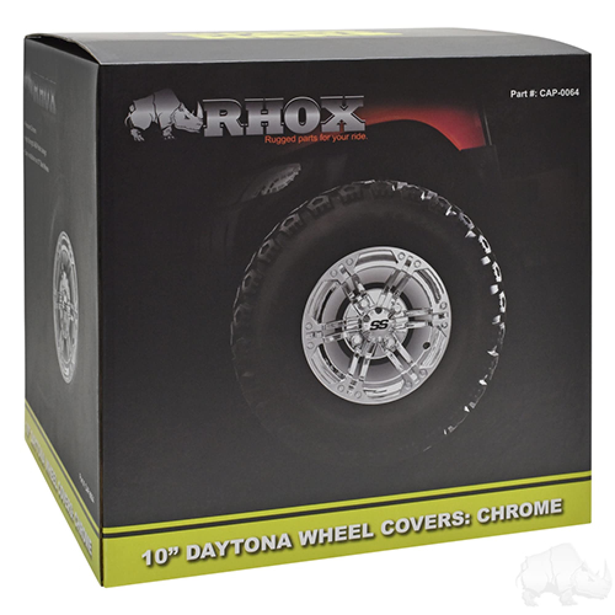Red Hawk Cap-0064 Wheel Cover Set Golf Carts