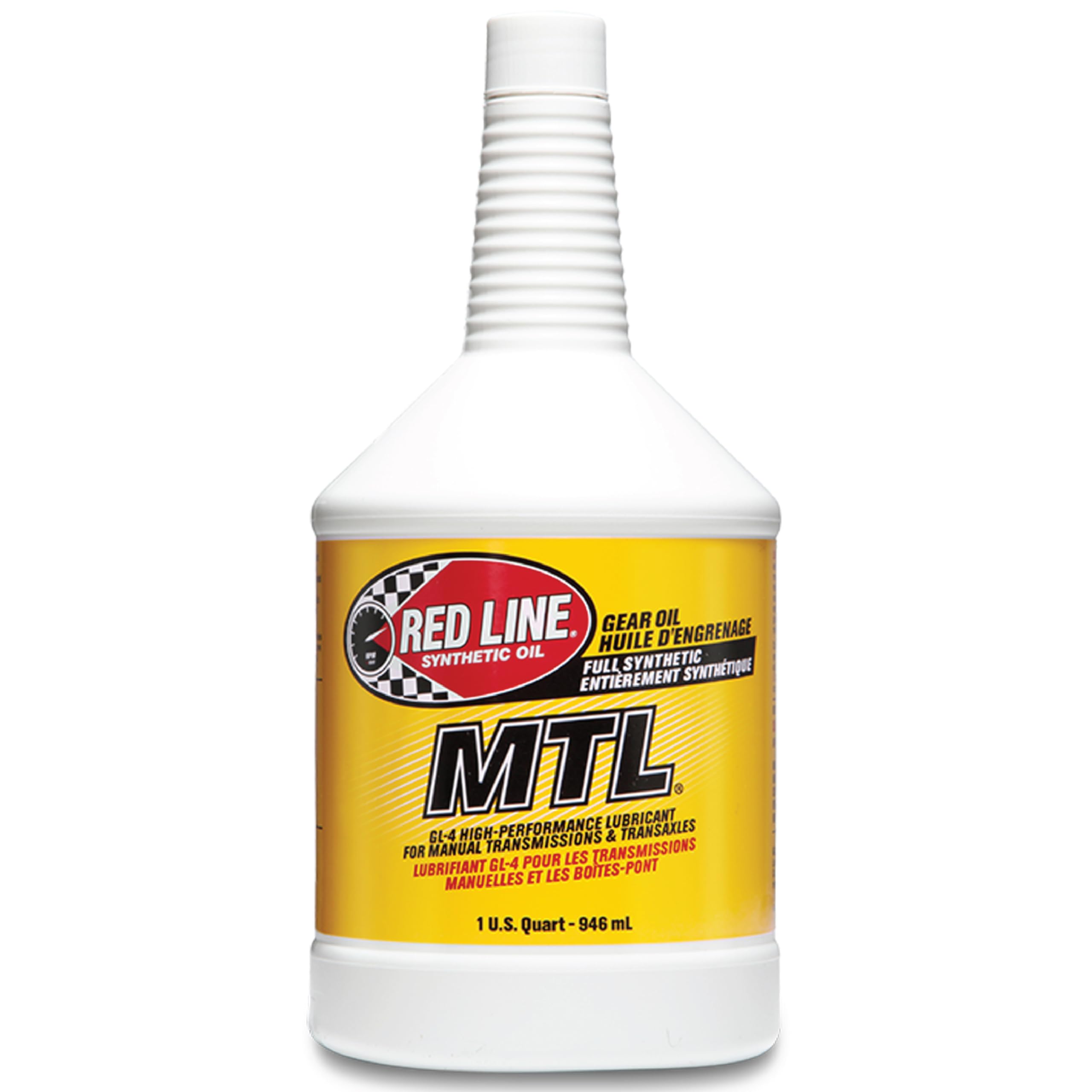 Red Line 50204 SAE 75W80 API GL-4 Manual Transmission and Transaxle Lubricant (MTL) Car Gear Oil - 1 Quart (12 Pack)