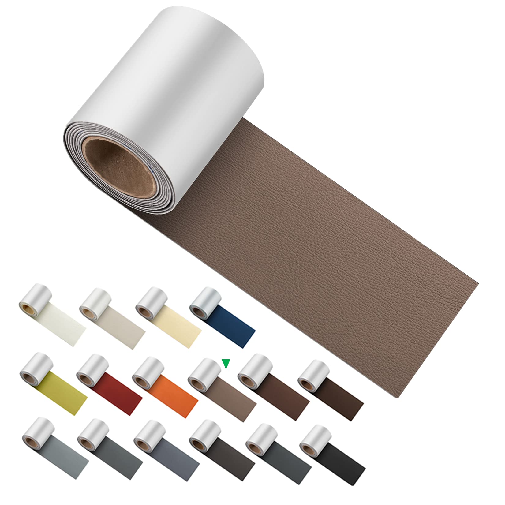 Ilofri Self Adhesive Leather Repair Patch Tape 3X60 Inch, Vinyl And Leather Repair Kit For Couches, Furniture, Car Seat, Boat Se