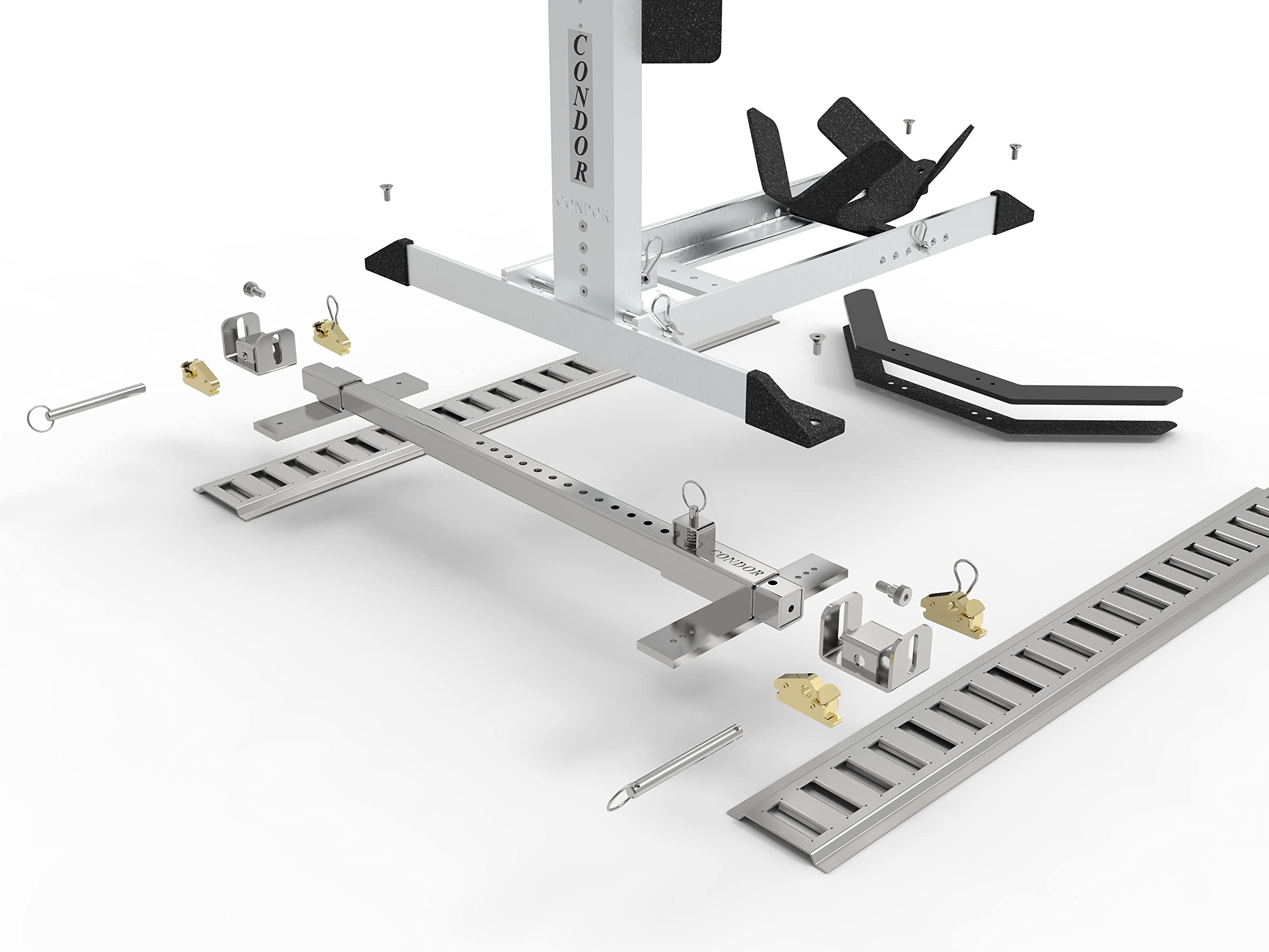 CONDOR UNIV-E Track Universal E-Track Adapter Kit - Heavy Duty Plated Steel, Model UNIV-E TRACK