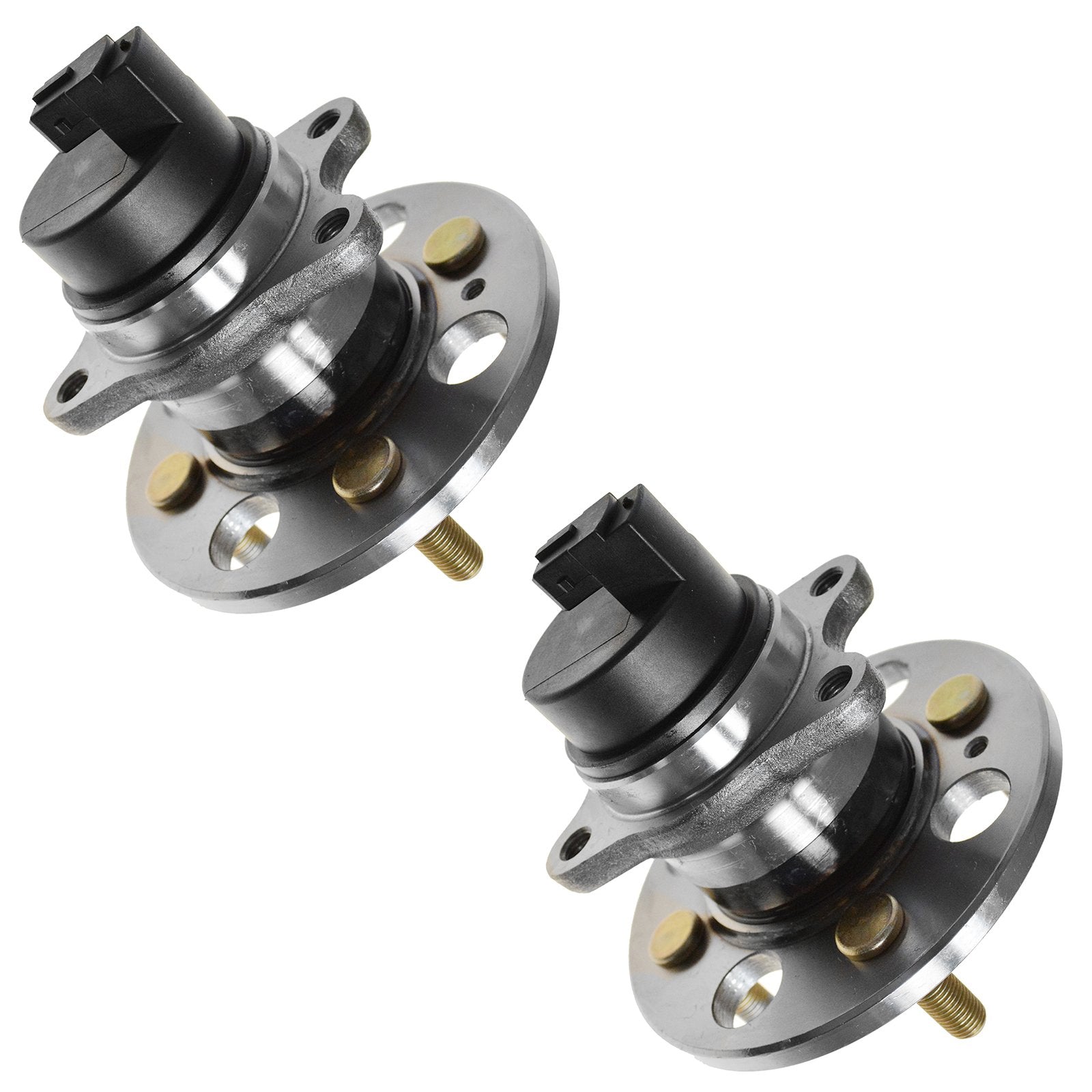 Trq Rear Wheel Hub Bearings Assembly Set Compatible With 2006-2011 Hyundai Accent Kia Rio Rio5