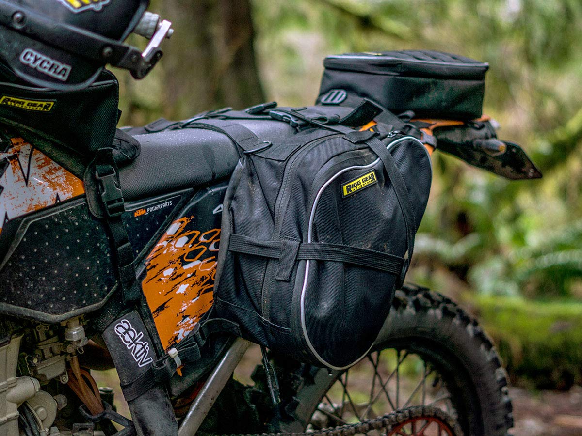 Nelson-Rigg Black Dual Sport Enduro Saddlebags, Fits Most Dual Sport/Enduro Ktm Honda Yamaha & Suzuki Models