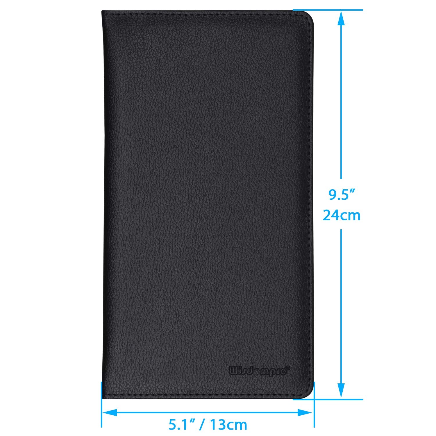 Wisdompro Car Registration And Insurance Documents Holder - Premium Pu Leather Vehicle Glove Box Paperwork Wallet Case Organizer