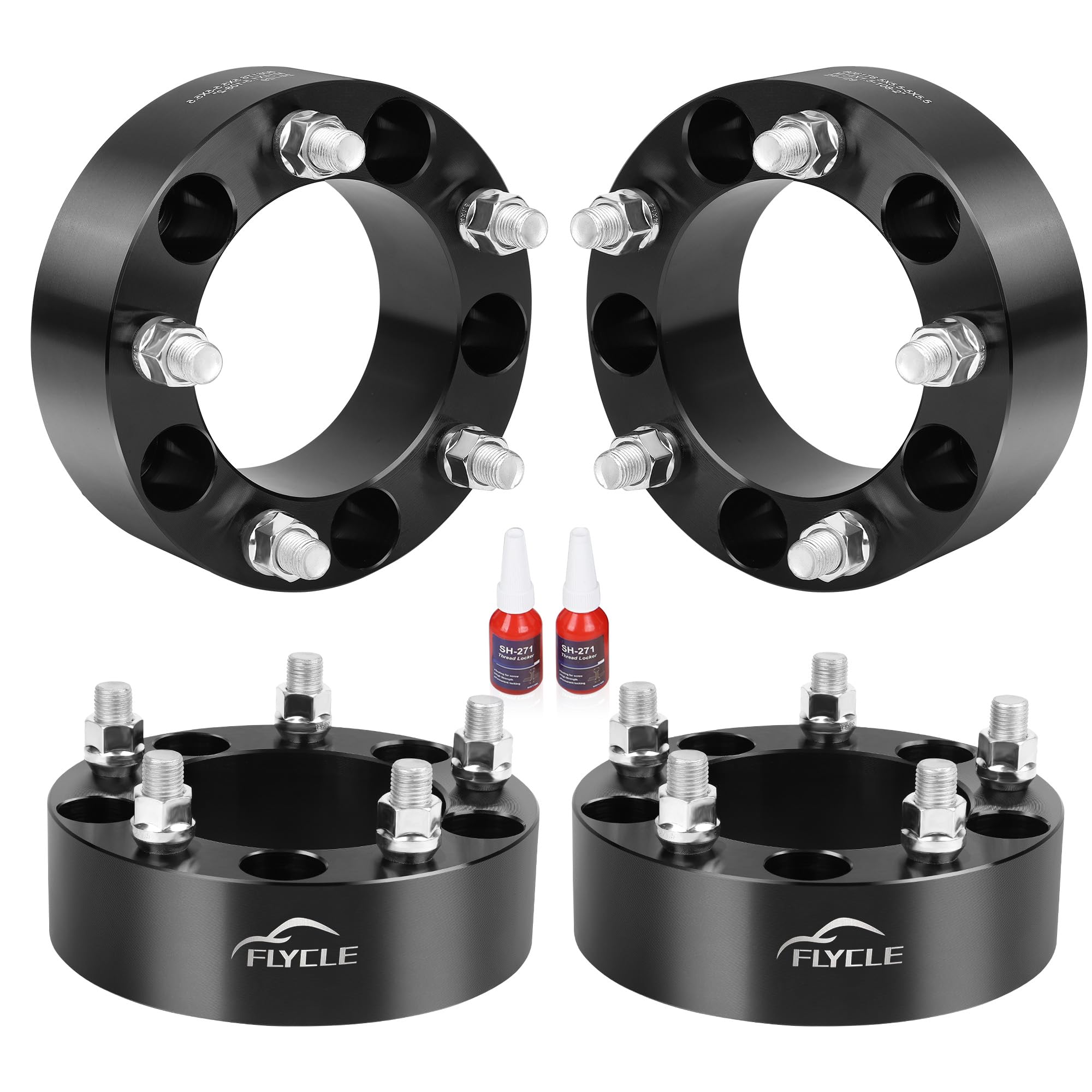 5X5.5 Wheel Spacers For 1994-2001 Ram 1500, 2 Inch 5X139.7Mm Forged Wheel Spacer With 1/2-20 Studs & 108Mm Center Bore For Cj3 C