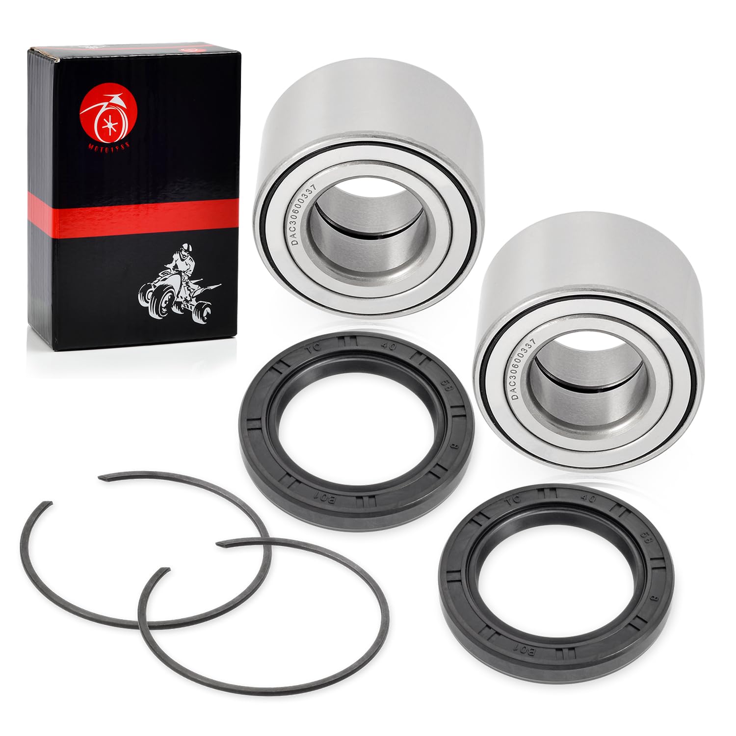 Heavy Duty Front Wheel Bearing 30x60x37mm & CIRCLIP For Can-Am Maverick Commander Outlander Renegade Max 330 400 450 500 570 650