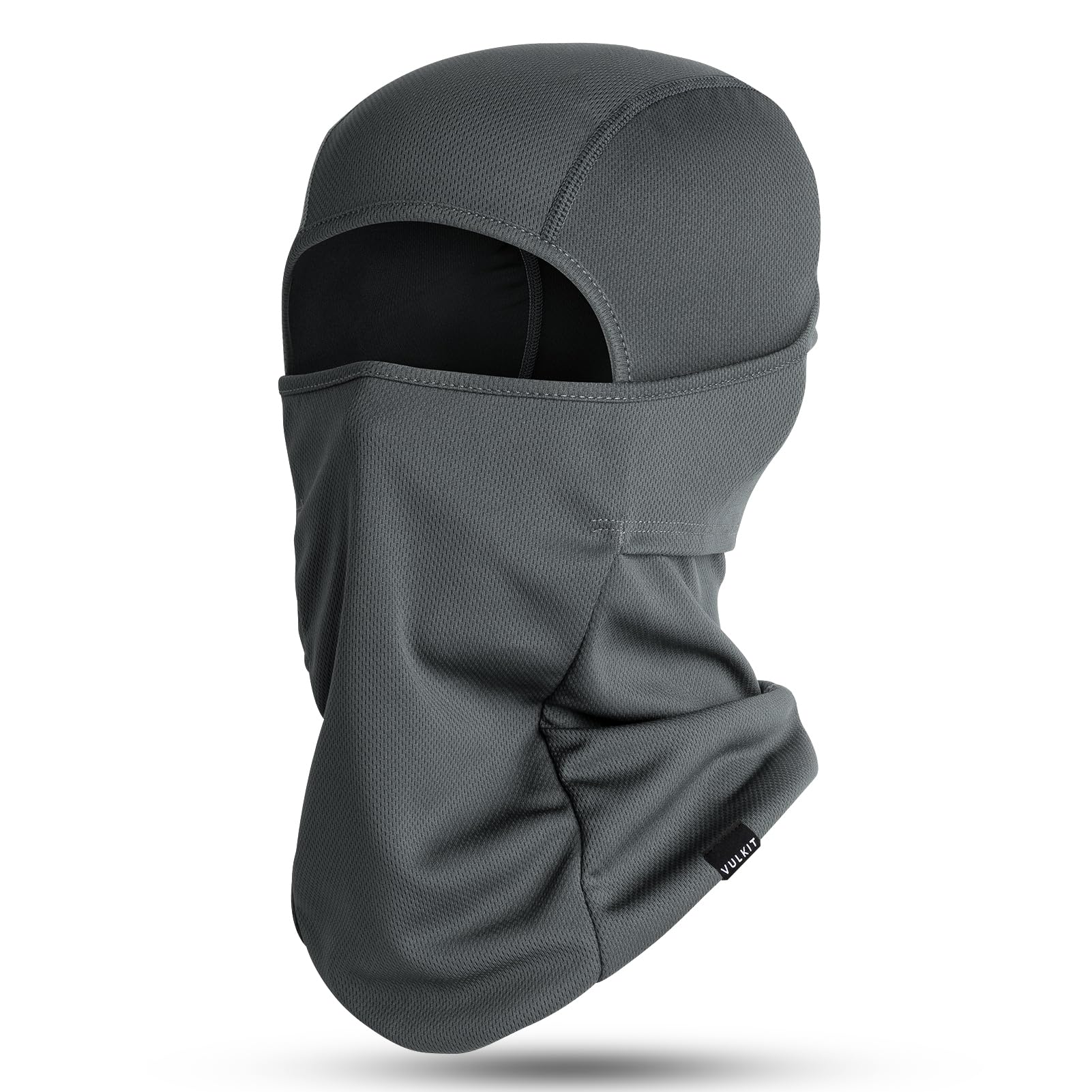 Vulkit Balaclava Face Mask Uv Protection For Women Men Leightweight Sun Tatical Hood Fishing Riding Motorcycle (Light Grey, Poly