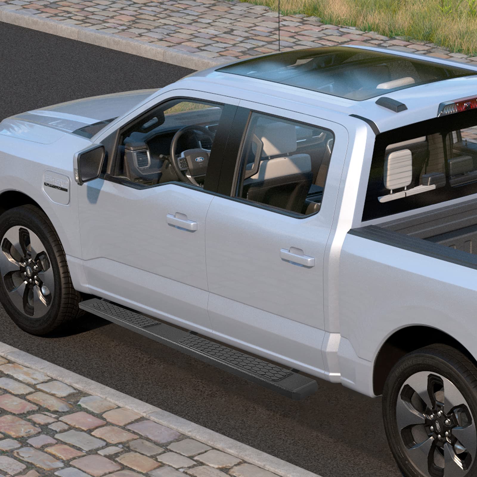 Comnova Side Steps Running Boards Compatible With 2019-2024 Chevy Silverado/Sierra 1500 Crew Cab & 2020-2024 Siverado/Sierra 2500Hd 3500Hd Crew Cab. 6.5 Inches Rock Sliders Truck Side Steps Step Bars.