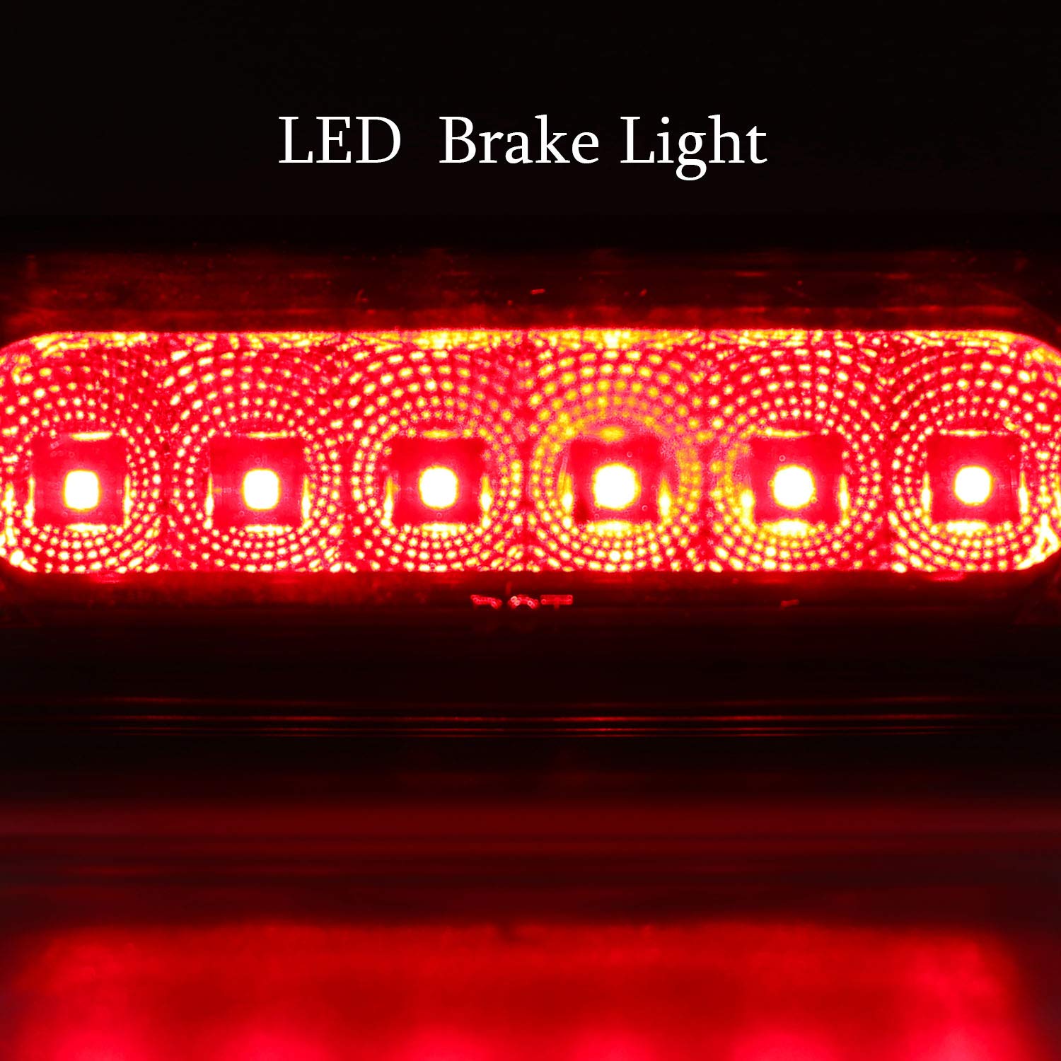 3Rd Third Led Brake Lights For 1997-2003 Ford F150/2004 F150 Heritage Cargo Lamp Center High Mount Light Tail Light