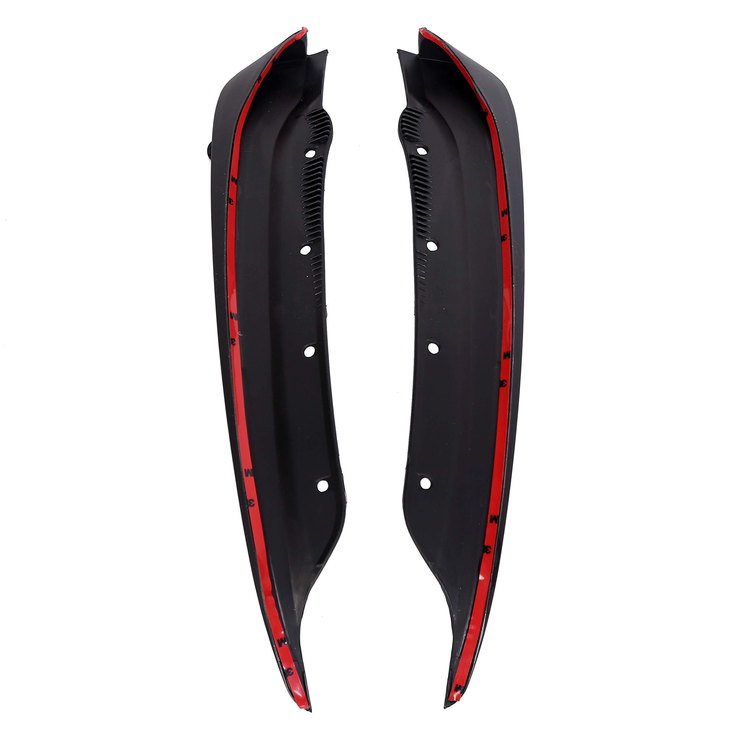 ECOTRIC Mud Flap Splash Guards for 2005-2013 Chevy Corvette C6, Black ABS Plastic, Complete Set, Front & Rear, 4 Pcs