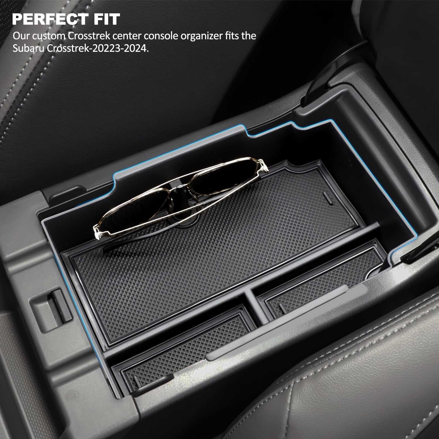 For 2024 Subaru Crosstrek Center Console Organizer, for 2024 Subaru Crosstrek&2024 Subaru Impreza Console Tray, 2024 Crosstrek/2