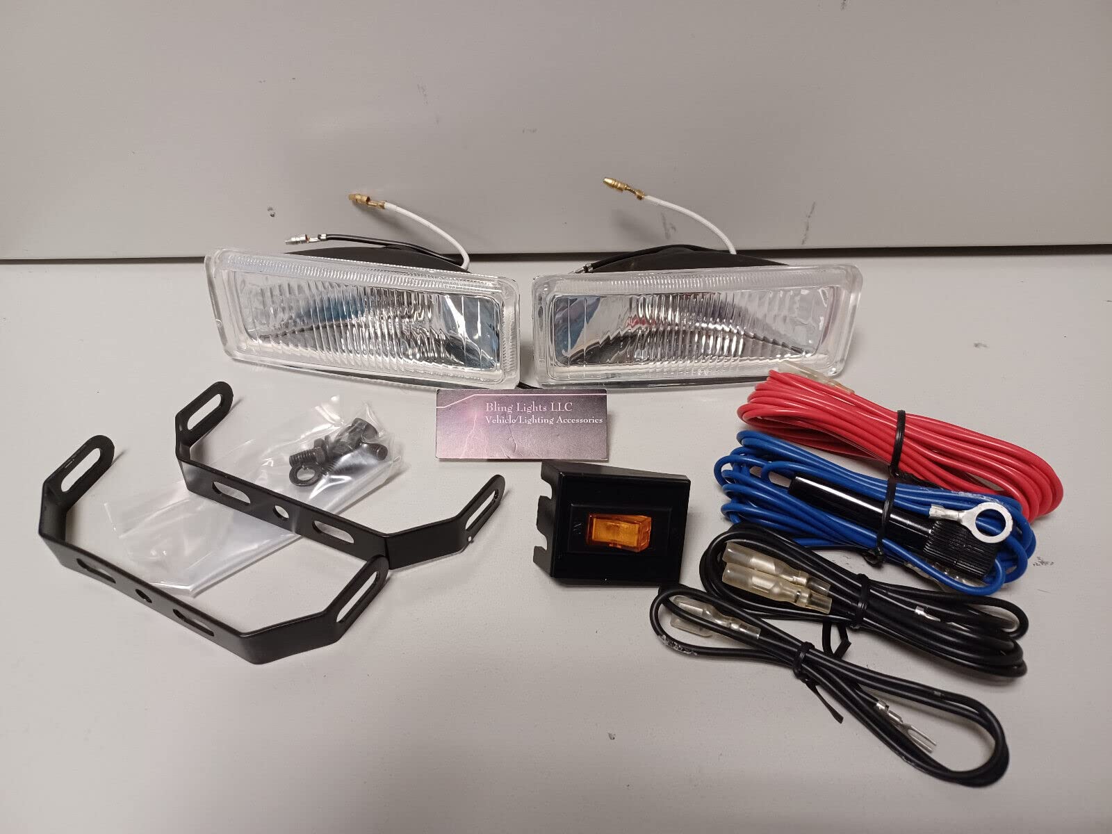 BLINGLIGHTS Fog Lamps Driving Lights for 1993-1995 Ford F150 SVT Lightning - Soft White (Yellow)