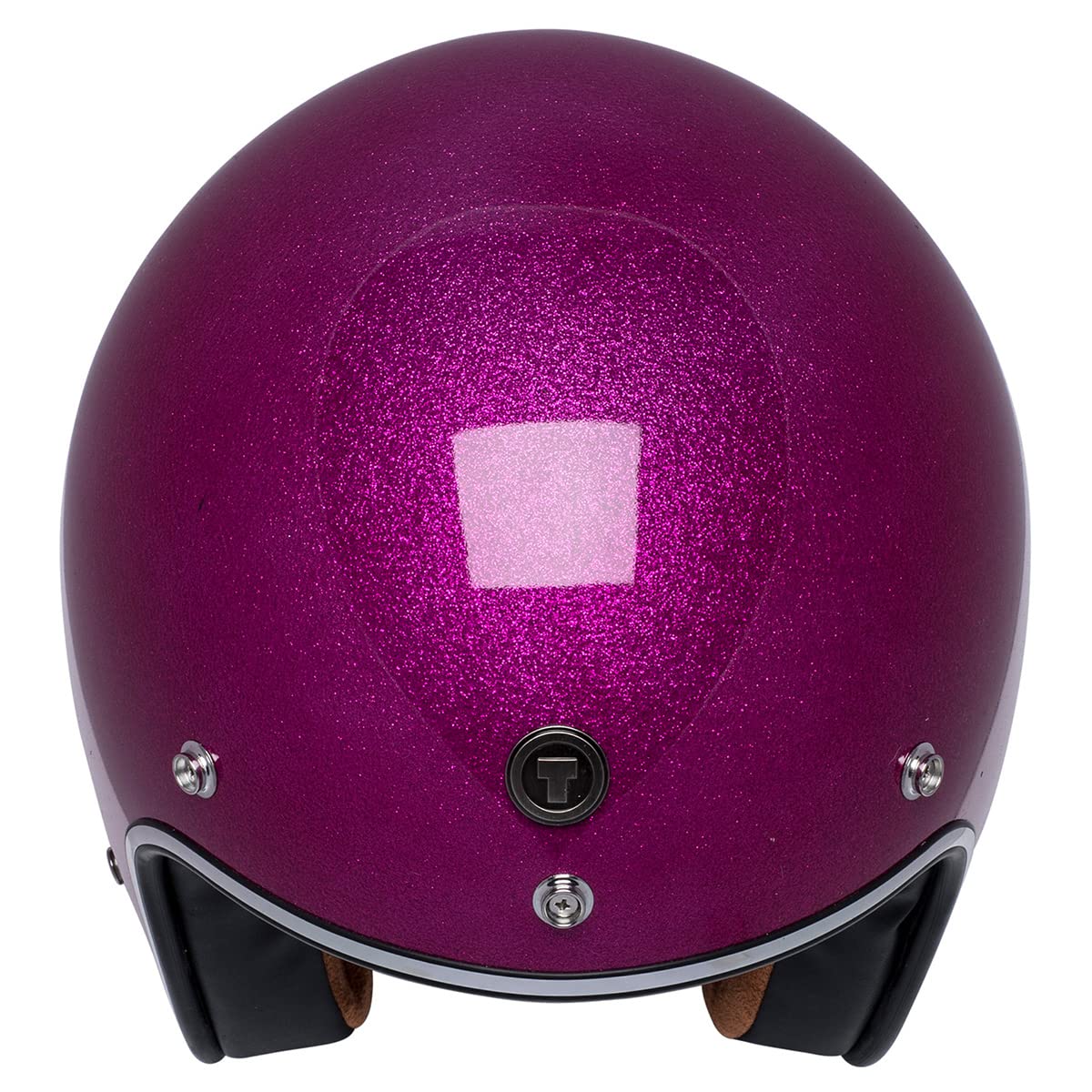 TORC T50 BGSF XL 3/4 Helmet - Bubble Gum Pink, X-Large, Suede, Route 66 Speciality Paint