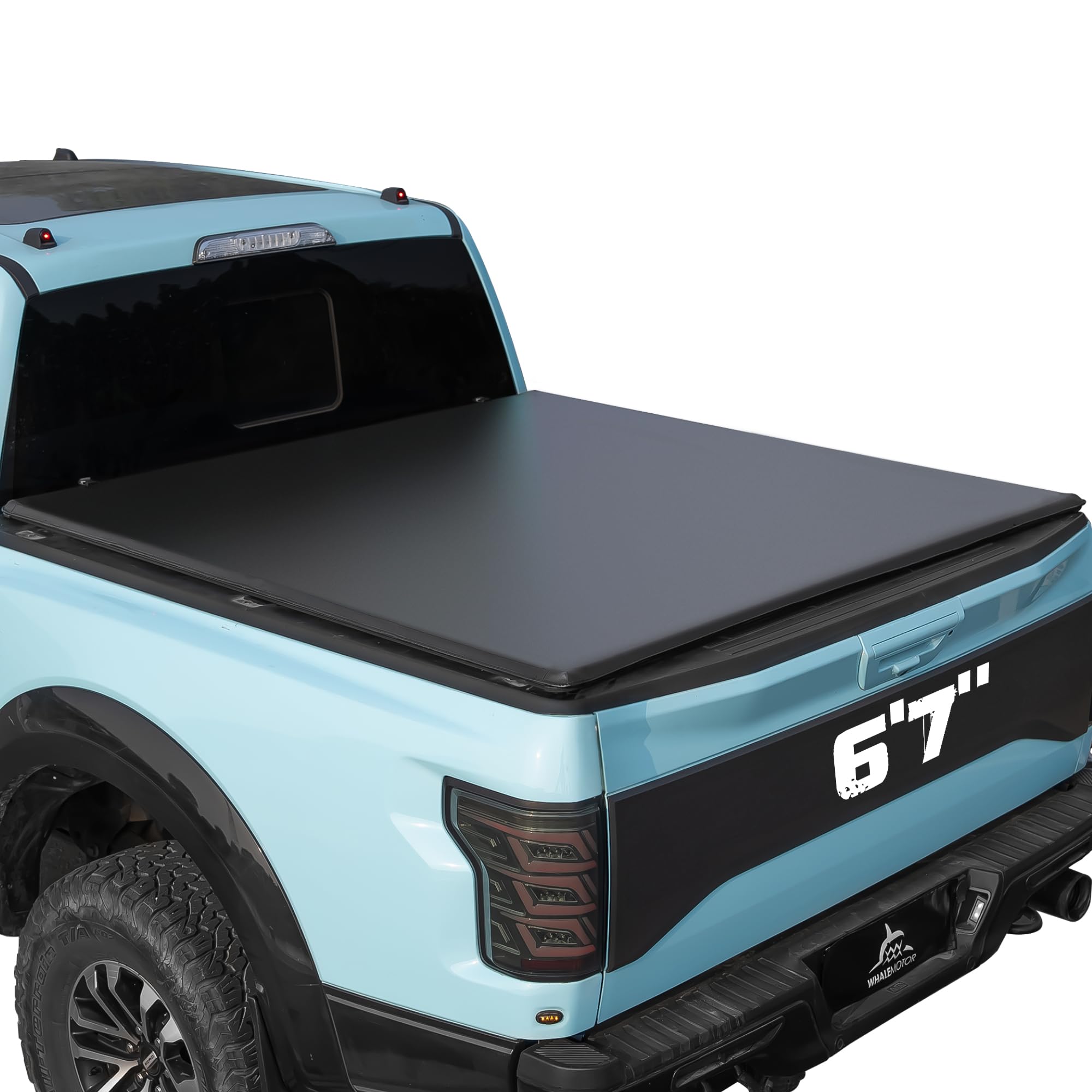 Truck Bed Tonneau Cover Compatible with Toyota Tundra 2022 2023 2024 2025 6.5 ft Standard Box, Soft Folding Style(Quad Fold)