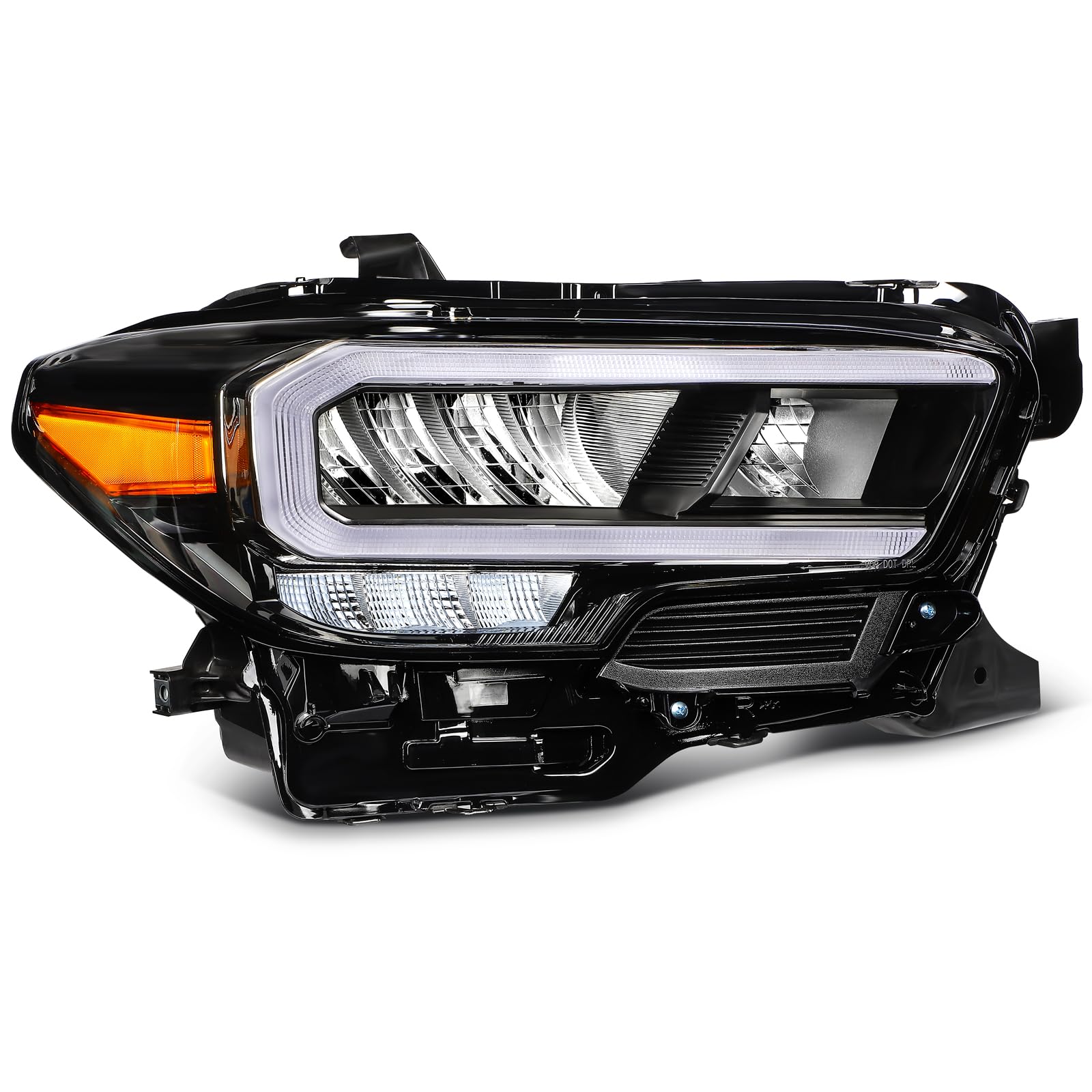 Headlight Assembly Fit 2020-2023 for Toyota Tacoma Limited|TRD Full LED Set Black Housing Clear Lens Driver and Passenger Side T