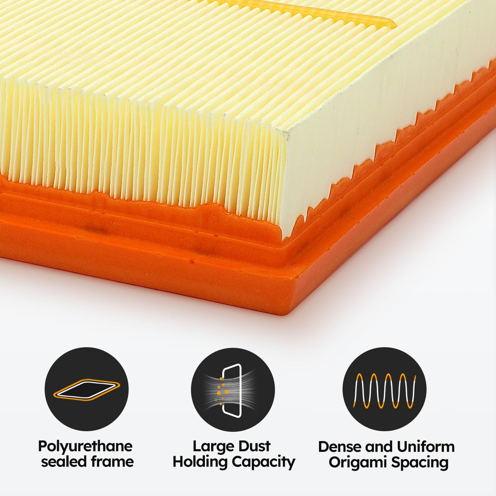 2Pcs Engine Air Filter Kit For 2017-2022 Gmc Acadia / 2018-2022 Buick Enclave/ 2018-2022 Chevy Traverse /2019-2022 Chevy Blazer