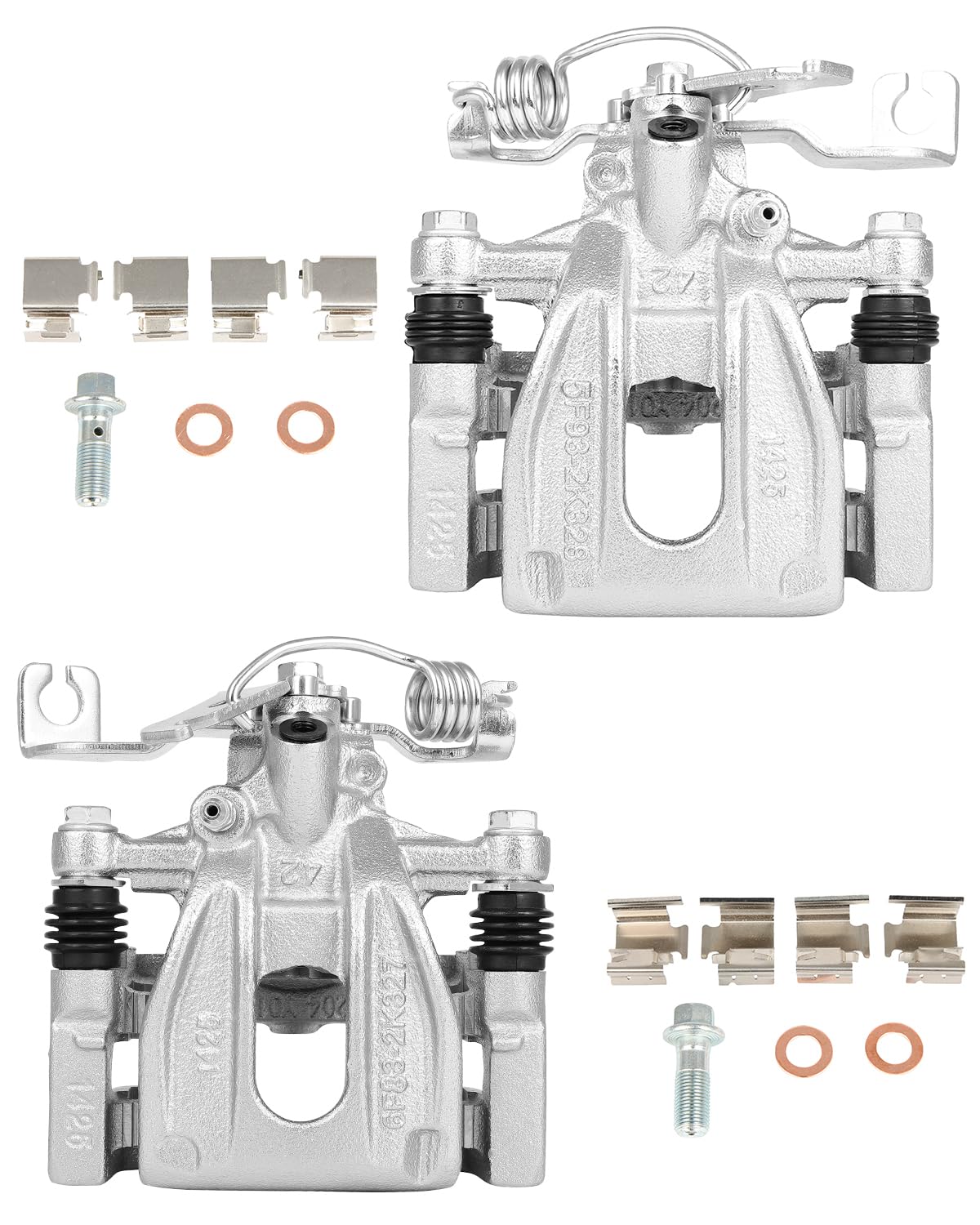 cciyu 18B4946 18B4947 Rear Left & Right Brake Calipers With Bracket For Ford For Five Hundred/For Freestyle/For Taurus/For Tauru