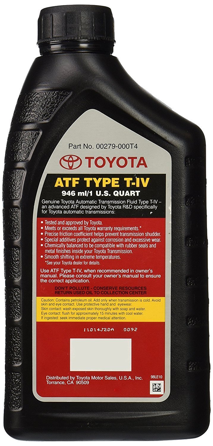 Toyota Automatic Transmission Fluid 00279-000T4, 192 Ounces, 6 Pack