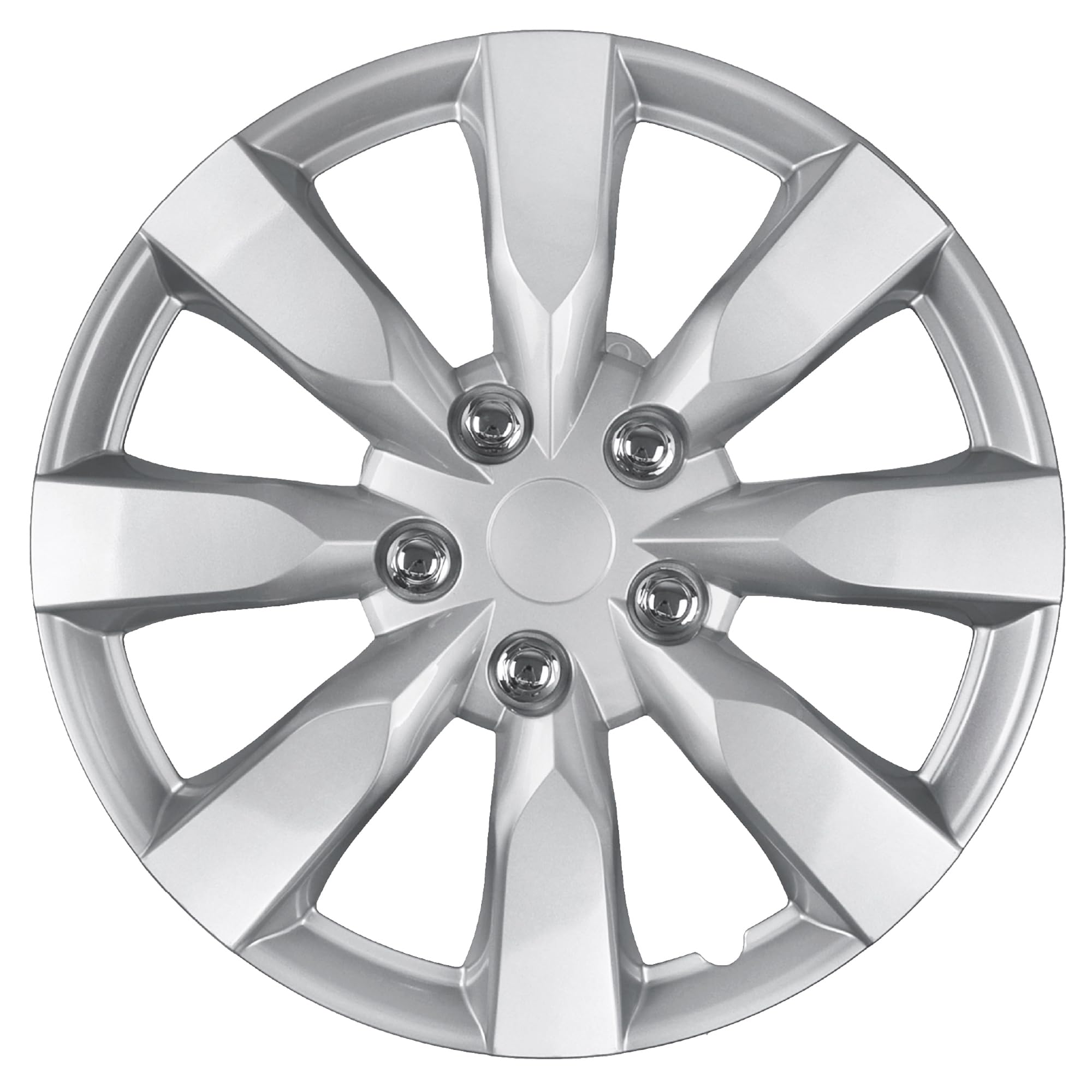 Bdk (4-Pack) Premium 16'' Wheel Rim Cover Hubcaps Oem Style Replacement Snap On Car Truck Suv Hub Cap - 16 Inch Set, Abs,Steel,
