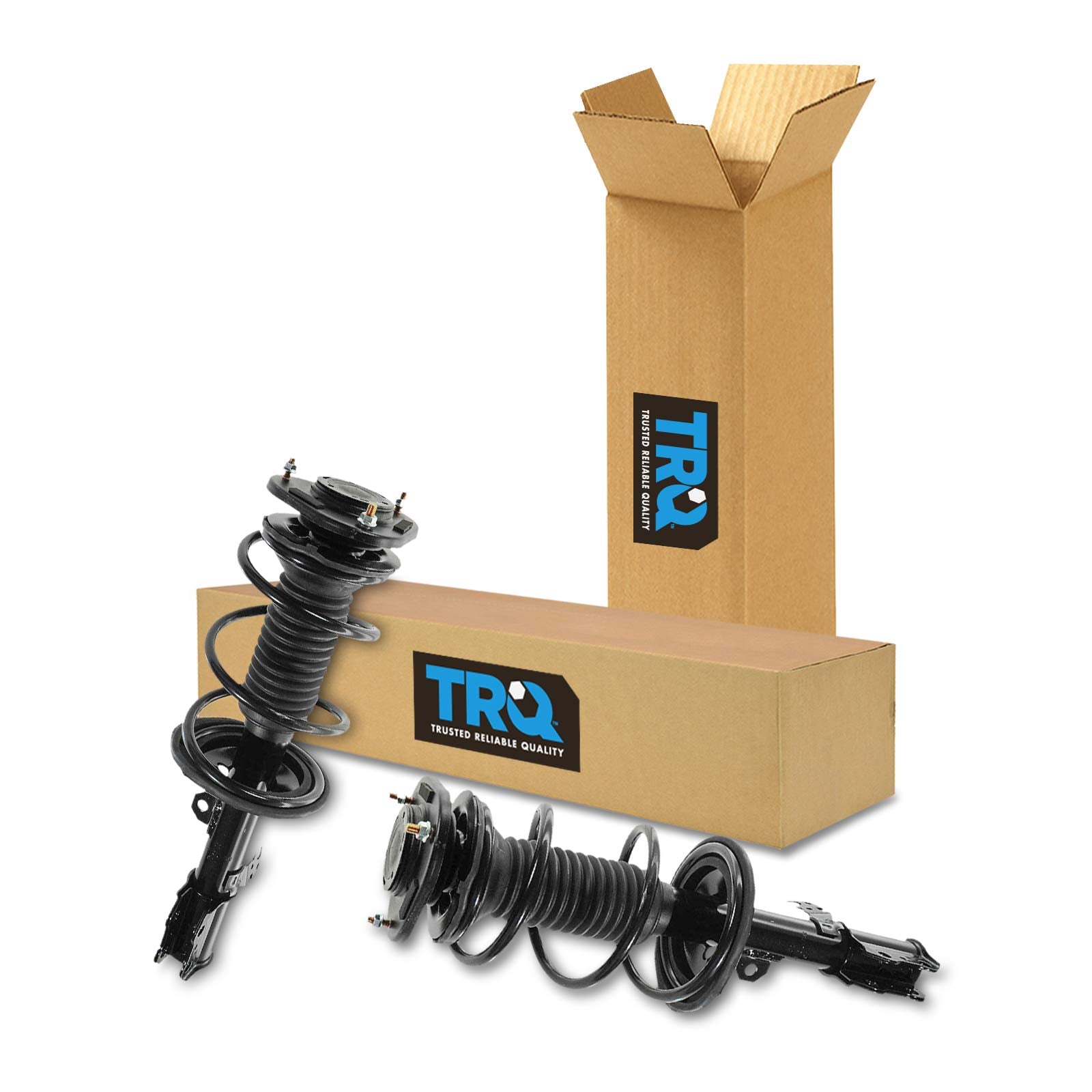 Trq Front Strut & Coil Spring Assembly Set Driver & Passenger Sides Compatible With 03-08 Toyota Corolla