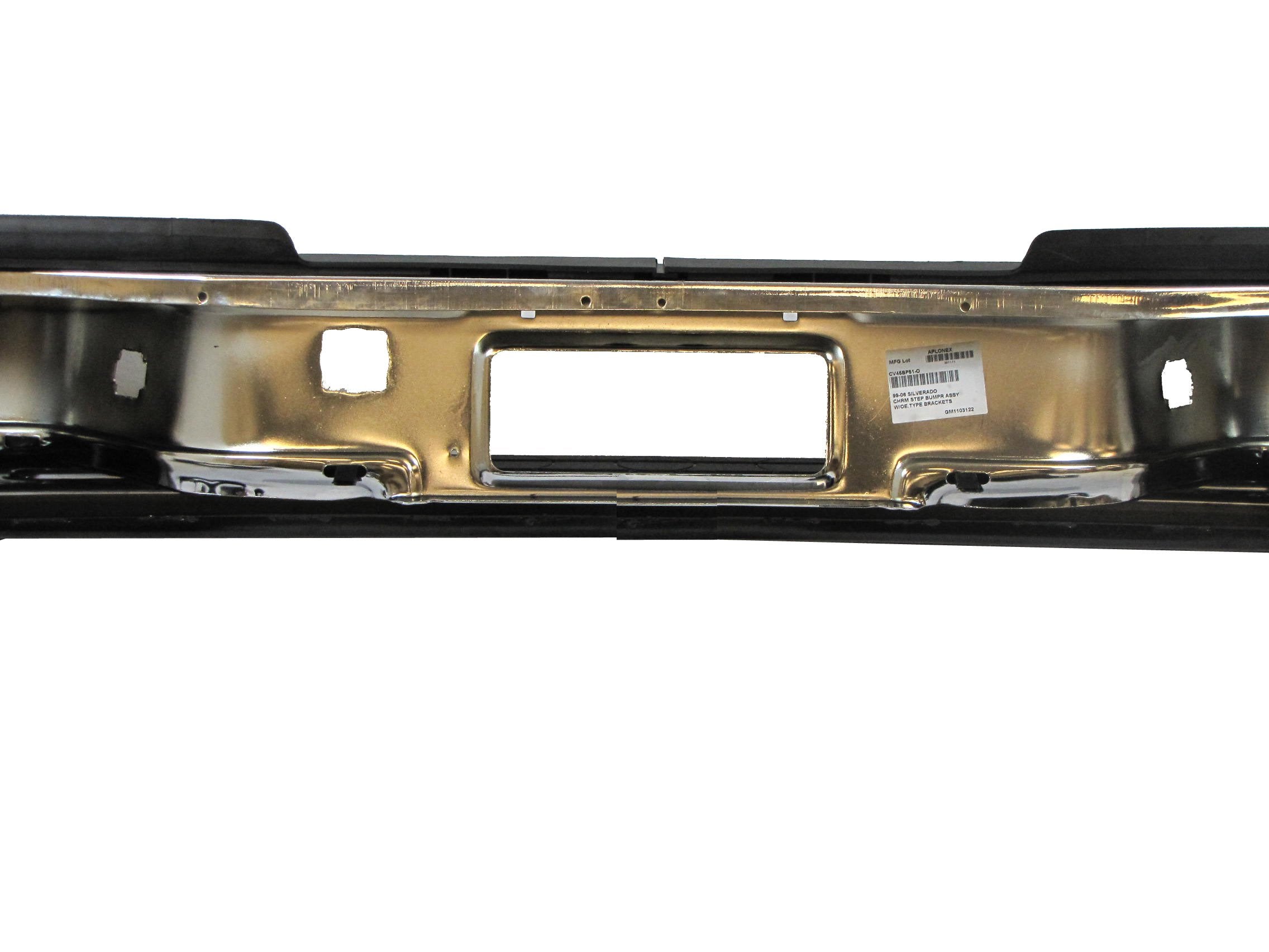 NEW AFTERMARKET PARTS Chrome Rear Step Bumper for 1999-2006 Chevy Silverado GMC Sierra 2500HD 3500 - Silver - Model 12504134