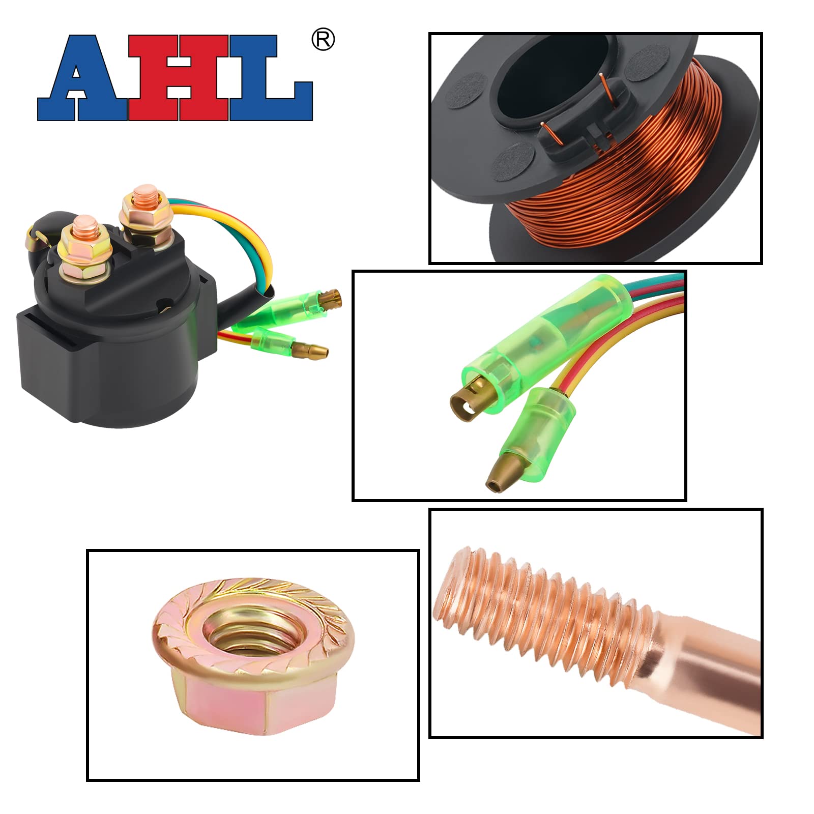 Ahl Starter Solenoid Relay For Honda Atc250Sx Atc250 Sx 1985 1986 1987 Atv Big Red Trx250Ex Trx250X Trx250Te Trx250Tm Recon 250
