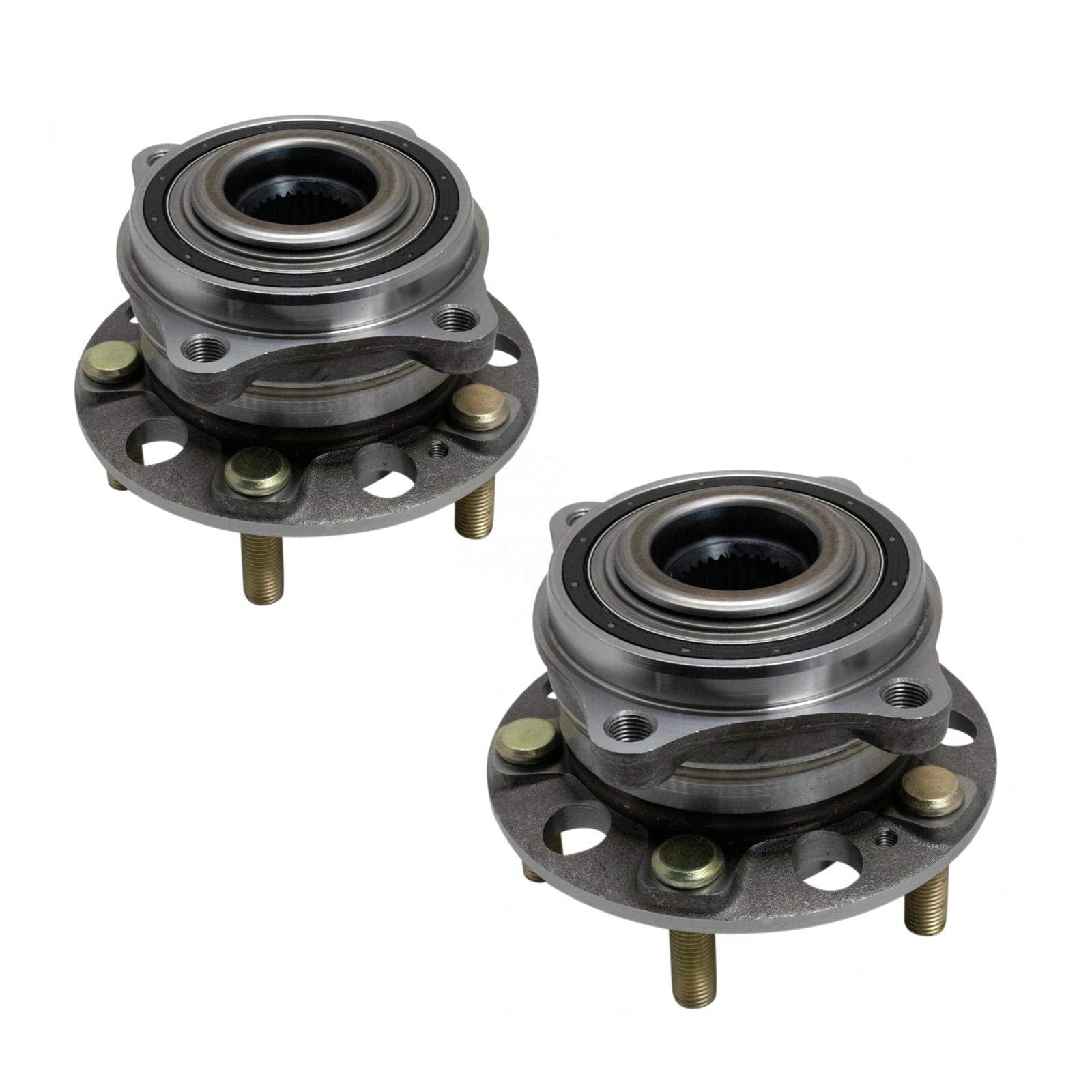Trq Rear Wheel Hub Bearings Assembly Set Compatible With 2017-2020 Genesis G80 2015-2016 Hyundai
