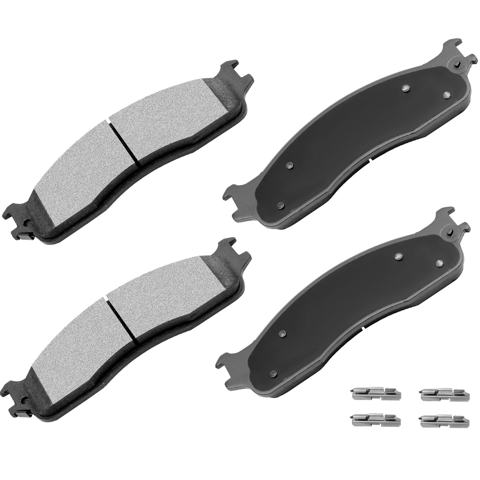 Cciyu D965 Front Semi-Metallic Disc Brake Pads Kit For Dodge Ram 1500 2006-2008,For Dodge Ram 2500 2003-2008,For Dodge Ram 3500