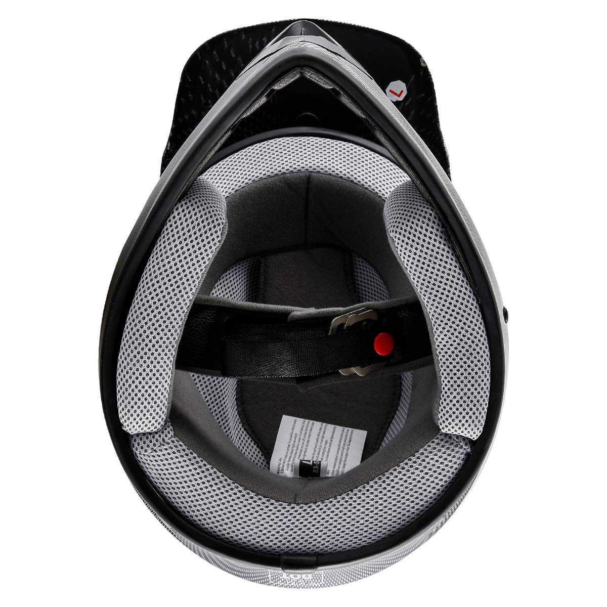 Tct-Motorparts Dot Youth Kids Motocross Atv Helmets Offroad Street Dirt Bike Go-Kart Bmx Mx Full Face Helmet Carbon Fiber Medium