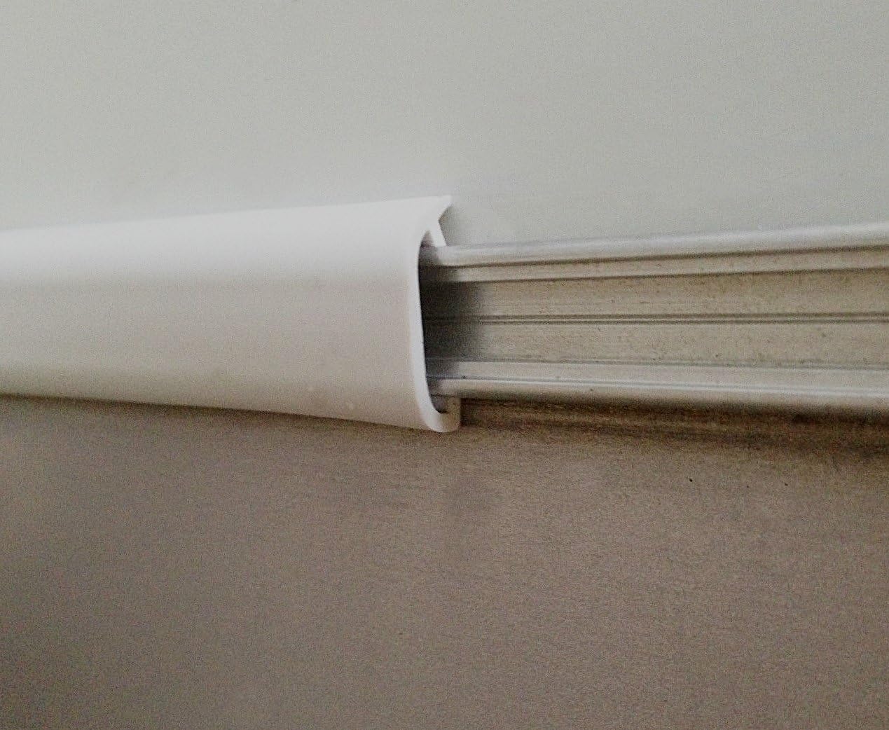 Automotive Authority White RV Marine Camper Vinyl 3/4 x 25' Trim Molding Flexible Screw Cap Cover (25 ft, White)