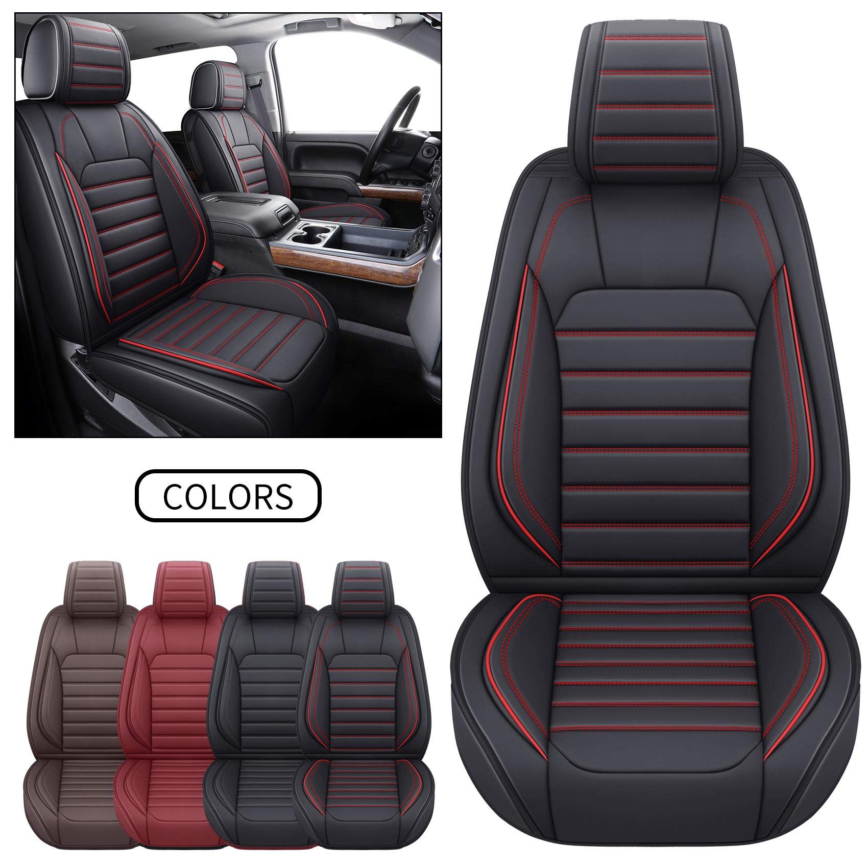 Yiertai Truck Seat Covers Compatible With Chevy Silverado Gmc Sierra Fit 2007-2025 1500/2500/3500Hd Trail Boss Z71 Crew Double E