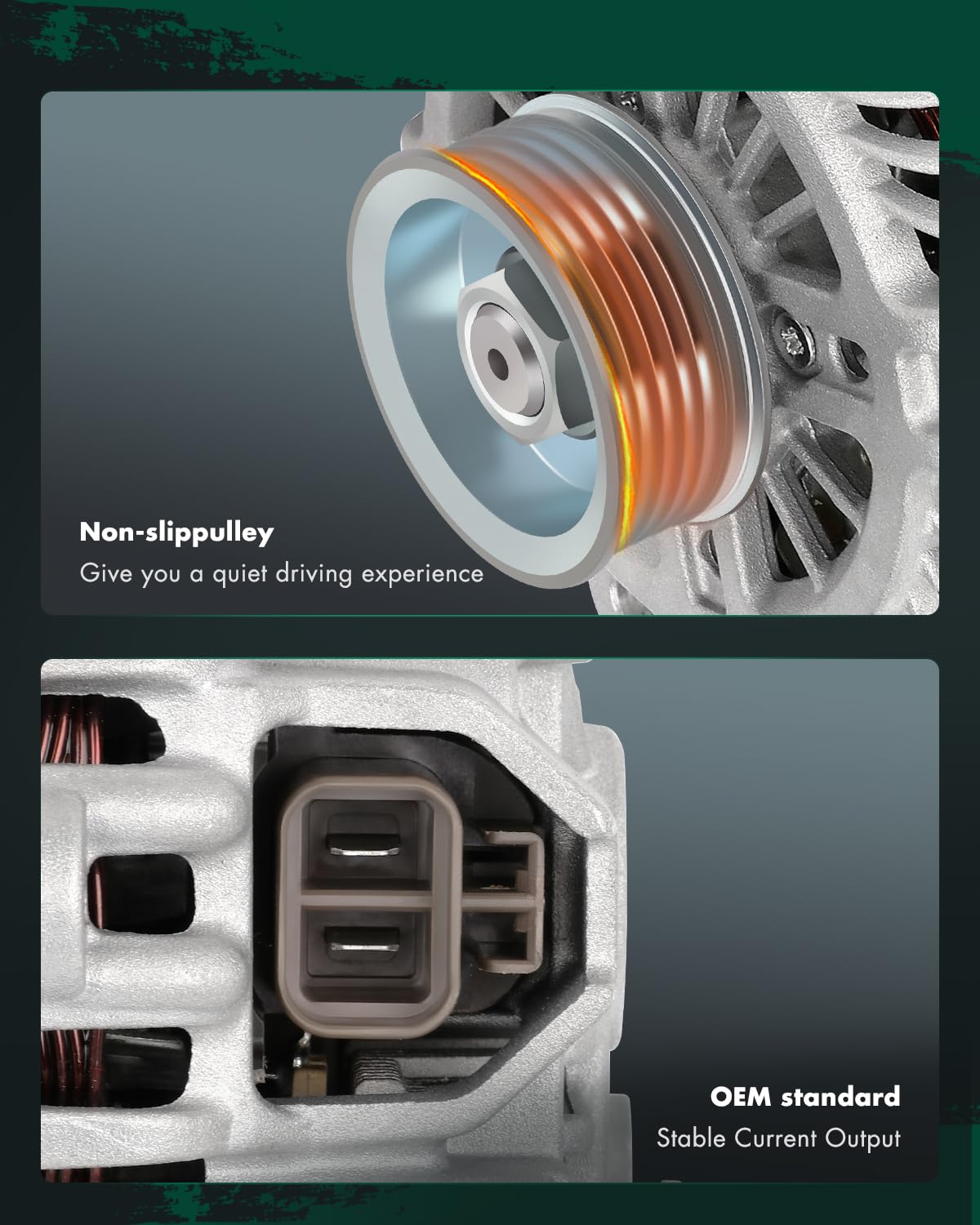 SCITOO Alternator Fits for Infiniti for FX35 2003-2008, for G35 2003-2006, for QX4 2003,for Nissan for 350Z 2003-2006,for Nissan