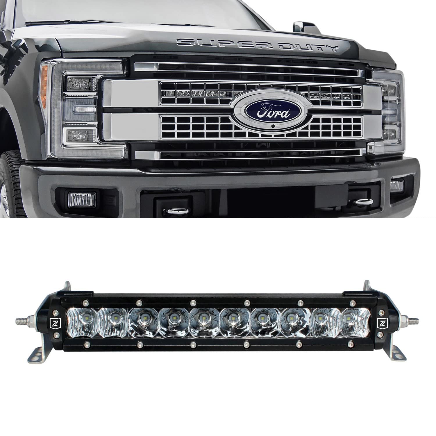 ZROADZ Z415371-KIT OEM Grille Kit (Black Top), Black