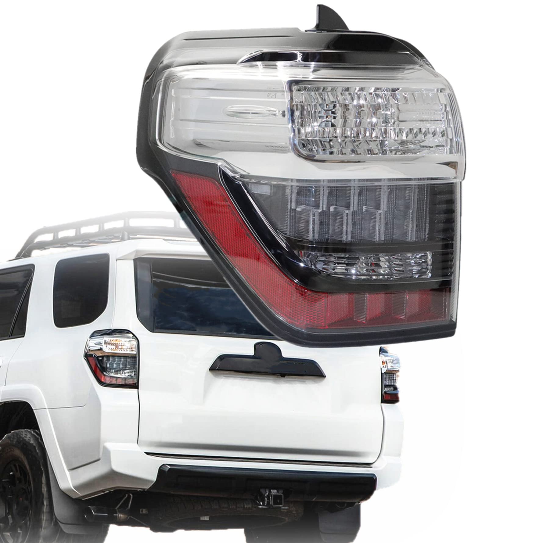 munirater 1-Pack Rear Left Tail Light Brake Lamp Assembly Replacement for 4Runner 2014-2020 Driver Side
