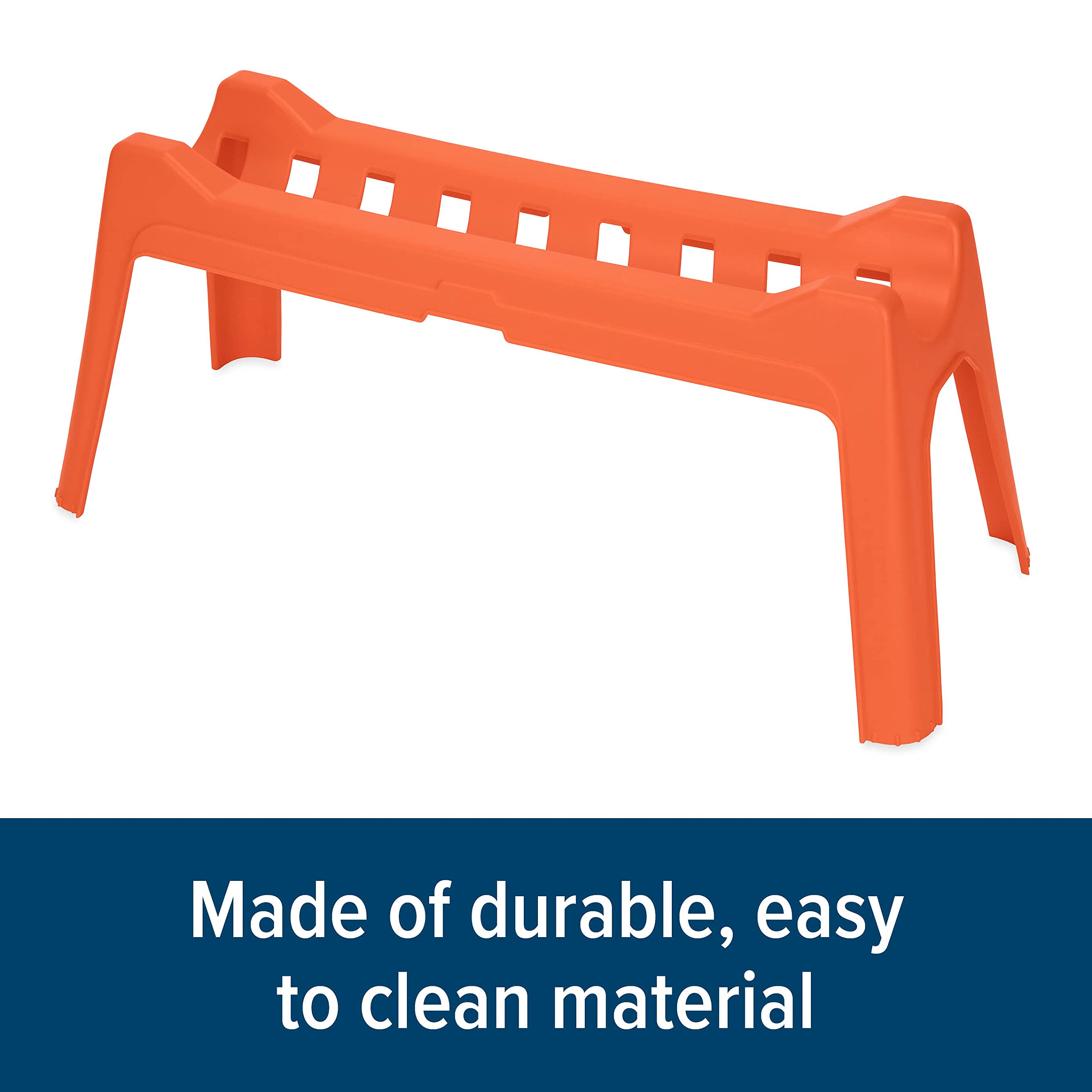 Camco Rhino RV Sewer Hose Support Kit - 15-Foot, Orange, Model 43072 - Nesting Design for Easy Storage and Supports Uneven Terrain