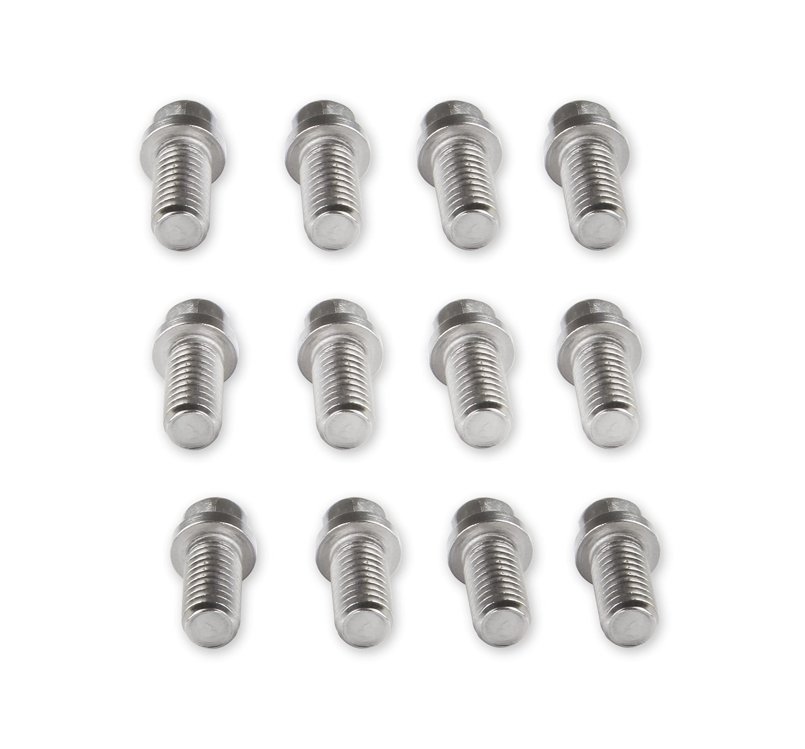 Mr. Gasket Stainless Steel Header Bolts, 3/8-16X3/4 12Pc, Silver (2210G)
