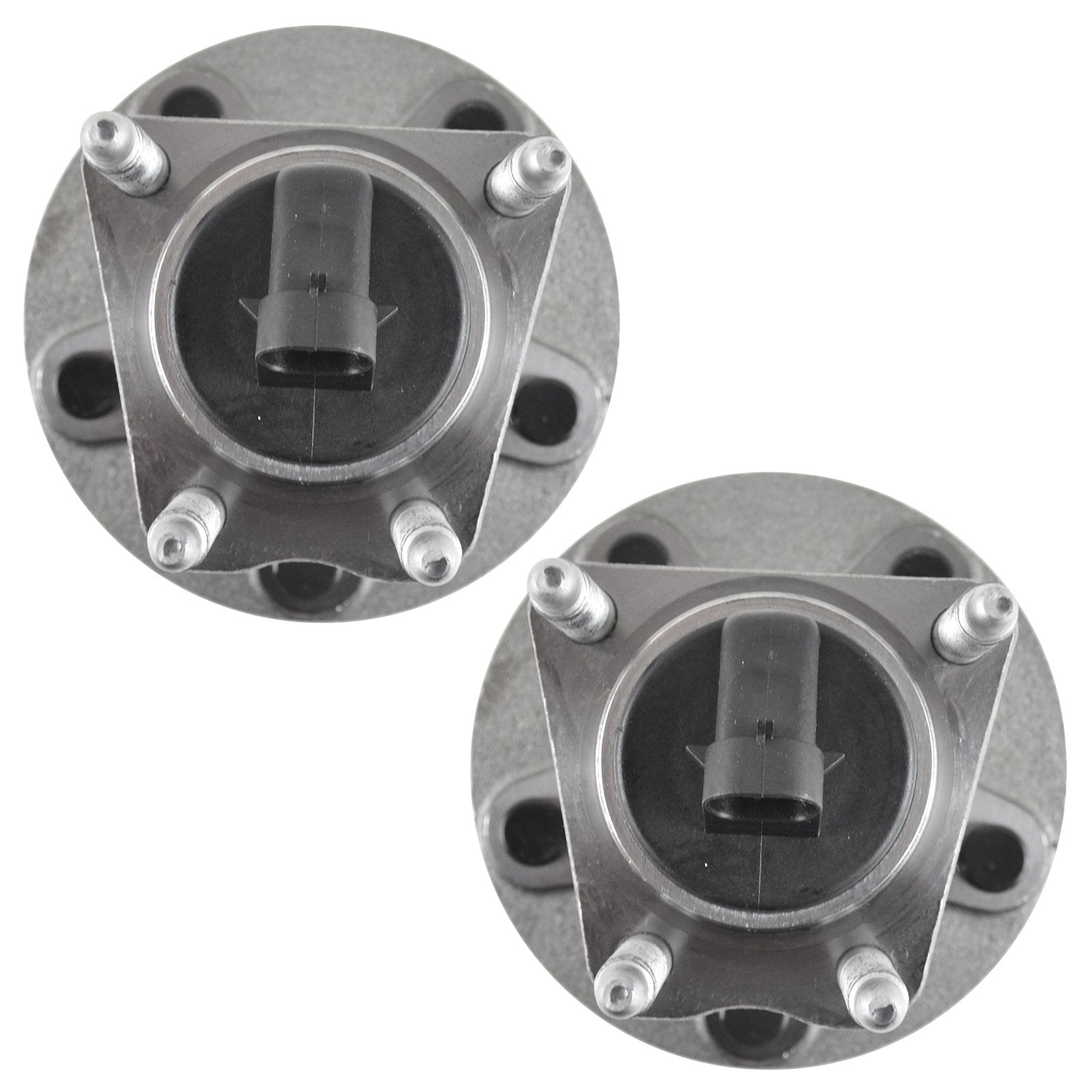 Trq Rear Wheel Hub Bearings Assembly Set Compatible With 2009-2010 Chevrolet Cobalt 2008-2010 Hhr 2004-2012 Malibu 2005-2010 Pon