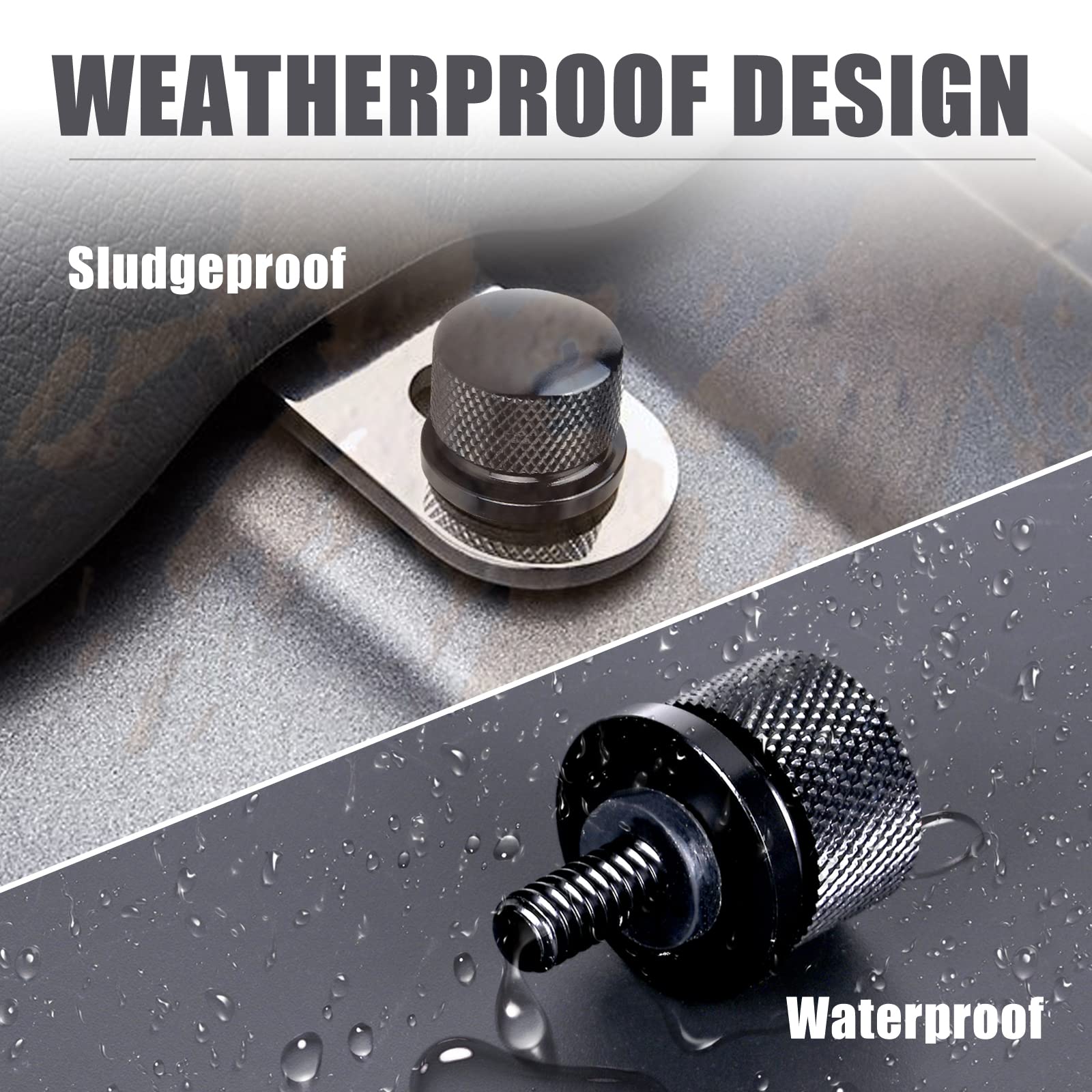 Hutexico Street Glide Sportster Seat Bolt For Harley, Motorcycle Rear Fender Knurled Screw For Dyna Sportster Softail Road Glide