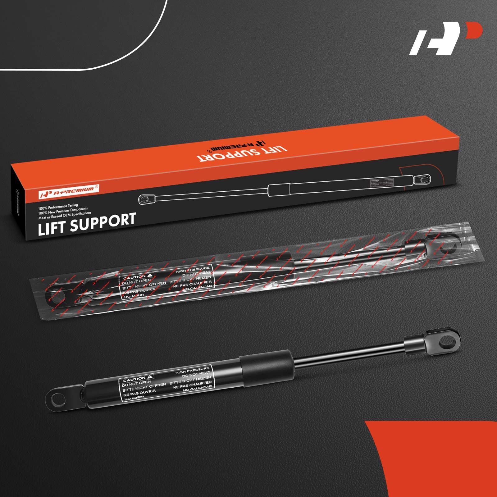 A-Premium Rear Hood Lift Supports Shock Struts Compatible with Select Porsche Model - 911 1965-1989 1991-1998, 912 1976, 930 197