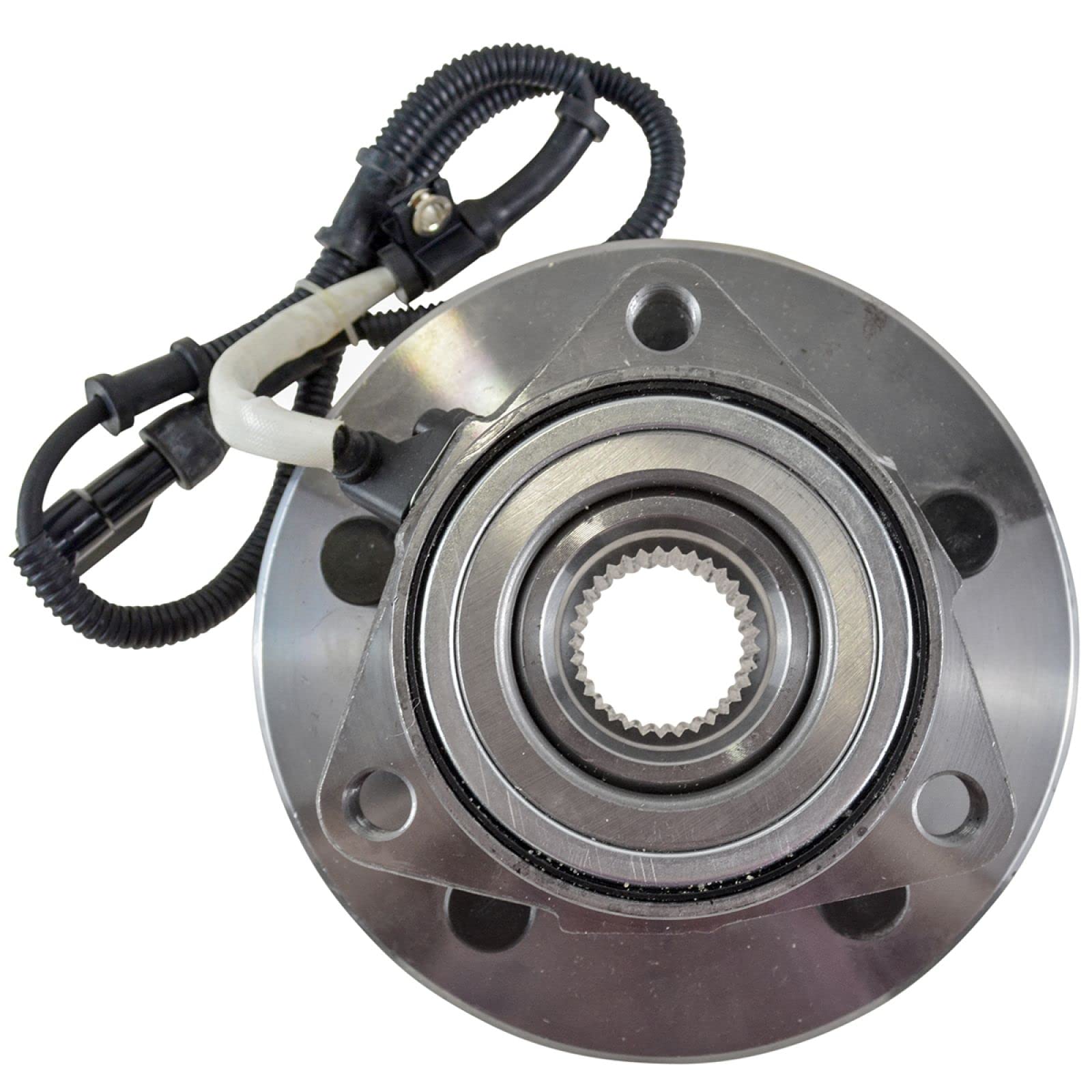 Trq Front Wheel Bearing & Hub Assembly 4Wd With Abs Sensor Compatible With 1997-2000 Ford Expedition 1998-2000 Lincoln Navigator
