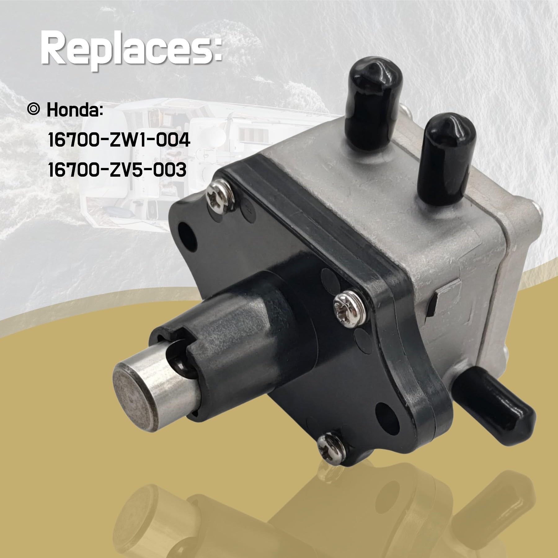 Jlm Marine 16700Zw1004 Fuel Pump For Honda Bf 25 30 35 40 45 50 75 90 Hp Outboard Engines Replacement 16700-Zv5-003