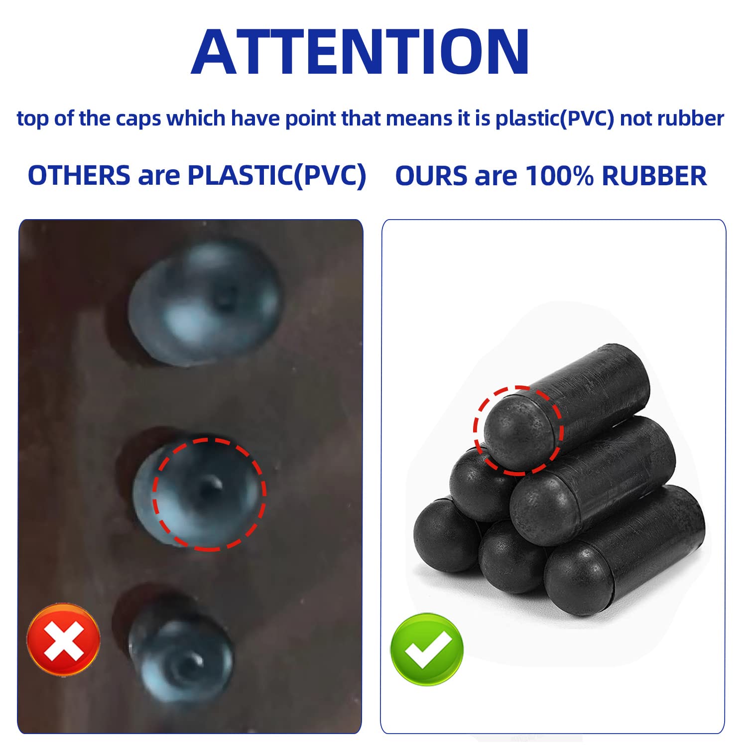 Vacuum Caps Rubber Plug Kit, 165 PCS 14 Size Assorted Vacuum Plugs Hose End Caps Assortment Kit for Carburetor, Manifold, Automo