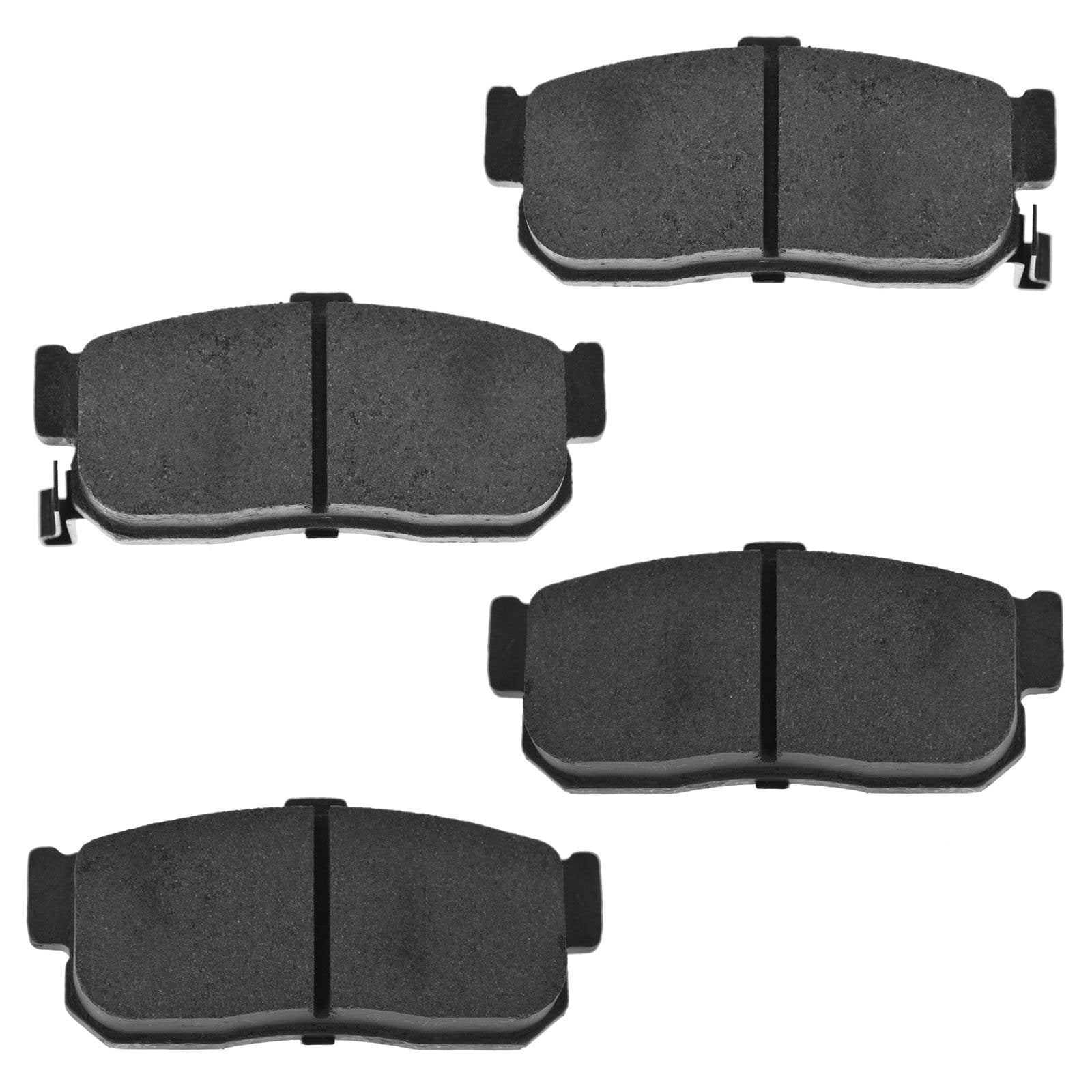Trq Rear Brake Pad & Rotor Kit Brake Pads Brake Rotor Semi-Metallic Compatible With 1991-2001 Infiniti G20 1993-2001 Nissan Alti